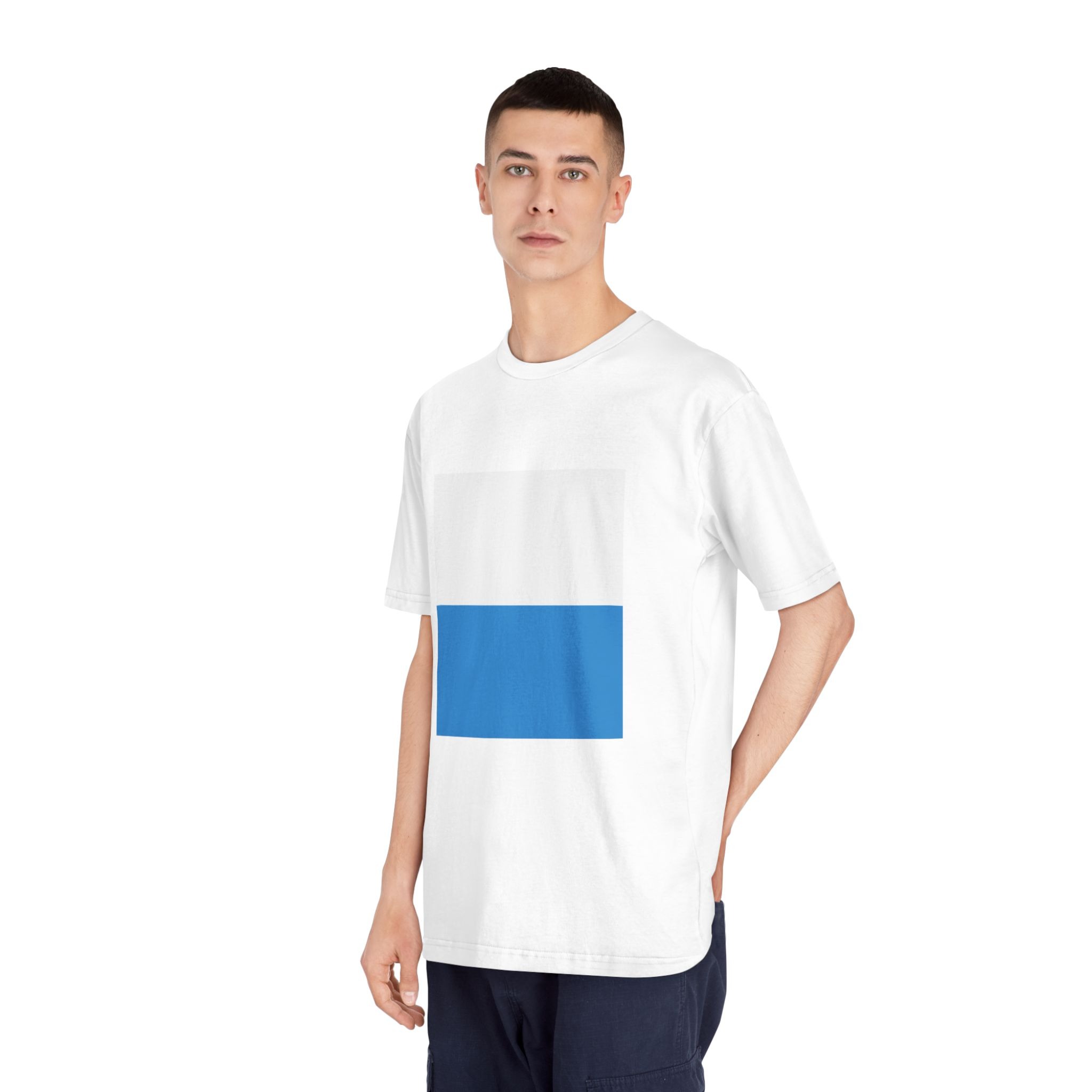 Flag of Canton of Lucerne Unisex Classic Crewneck T Shirt - Image 4