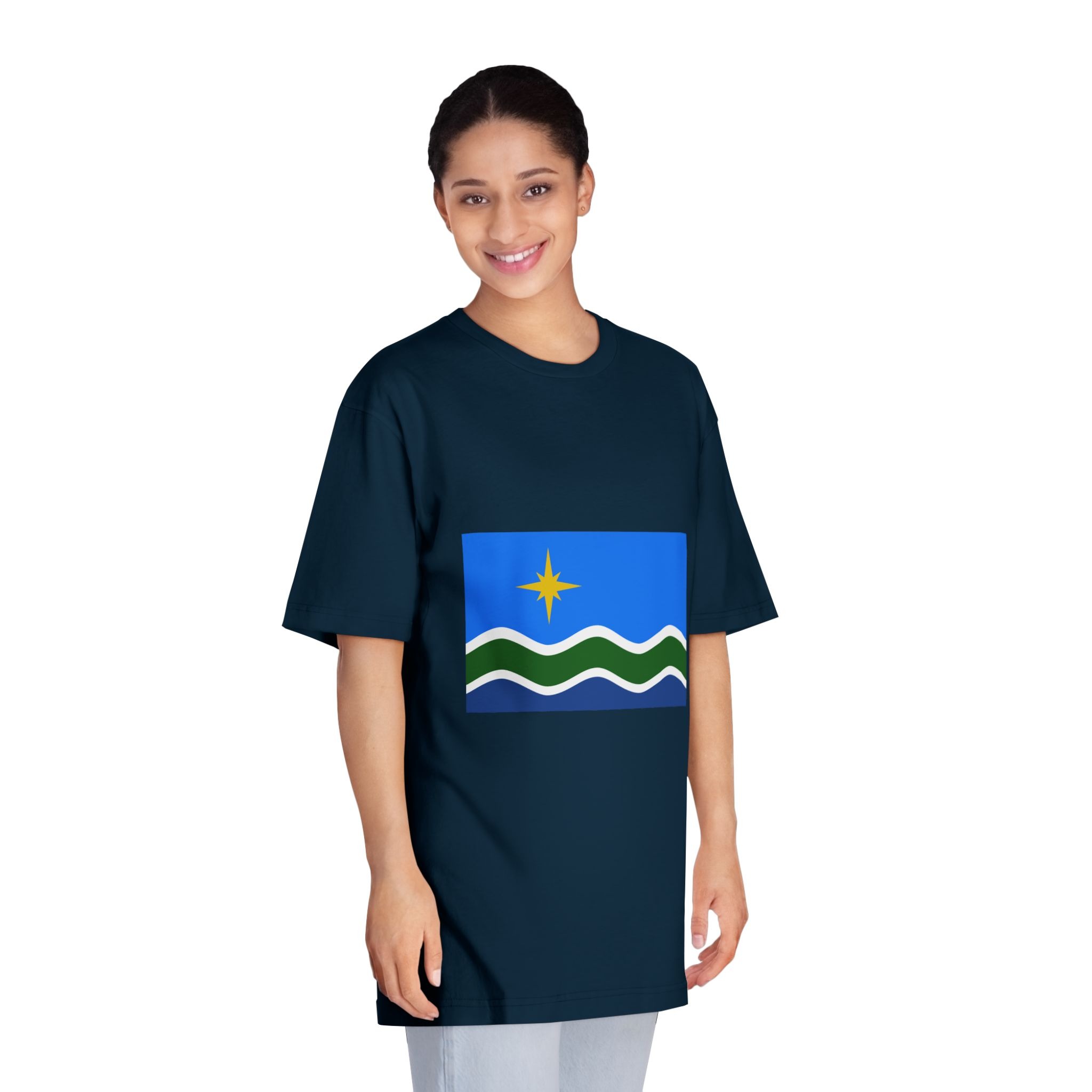 Flag of Duluth, Minnesota Unisex Classic Crewneck T Shirt - Image 19