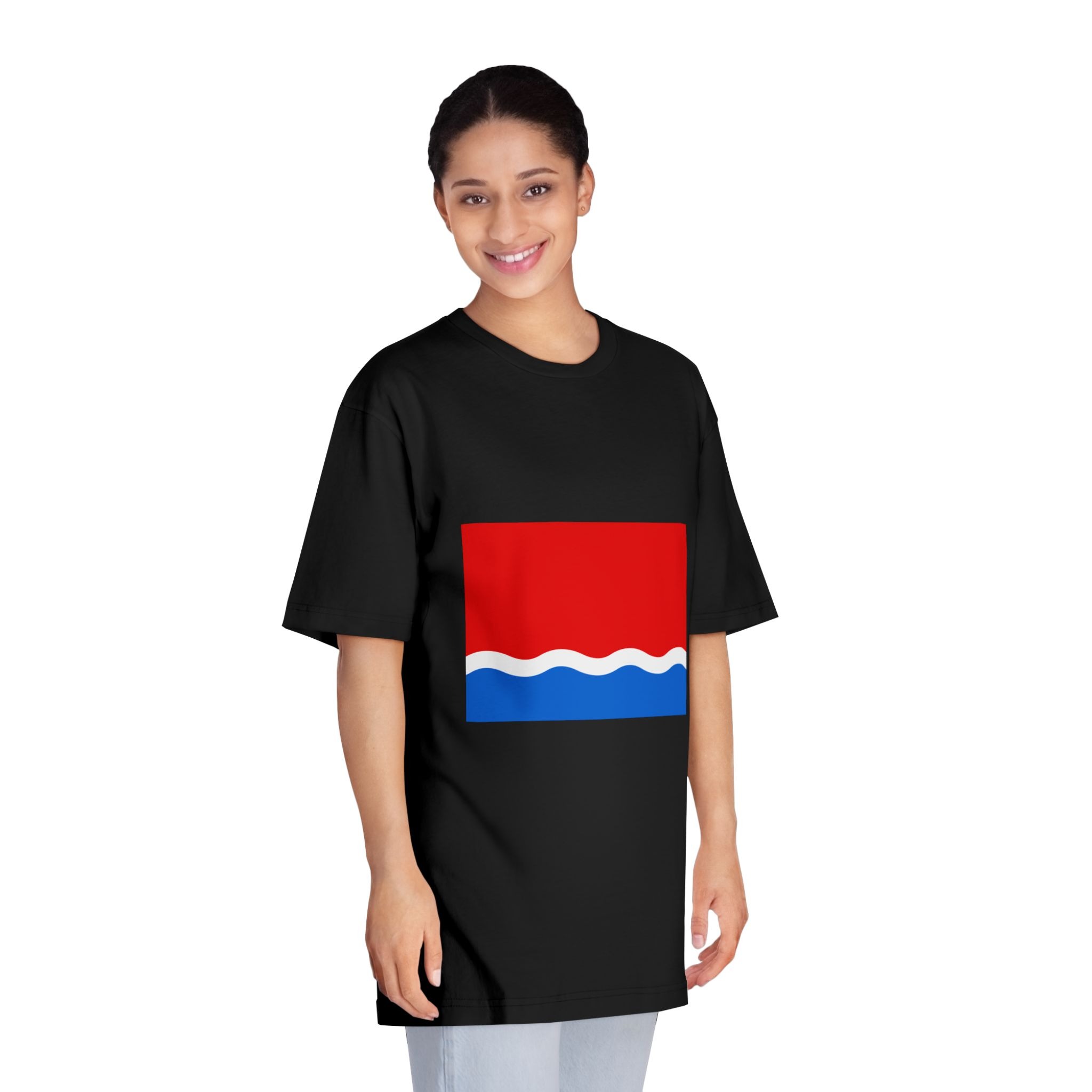 Flag of Amur Oblast Unisex Classic Crewneck T Shirt - Image 7