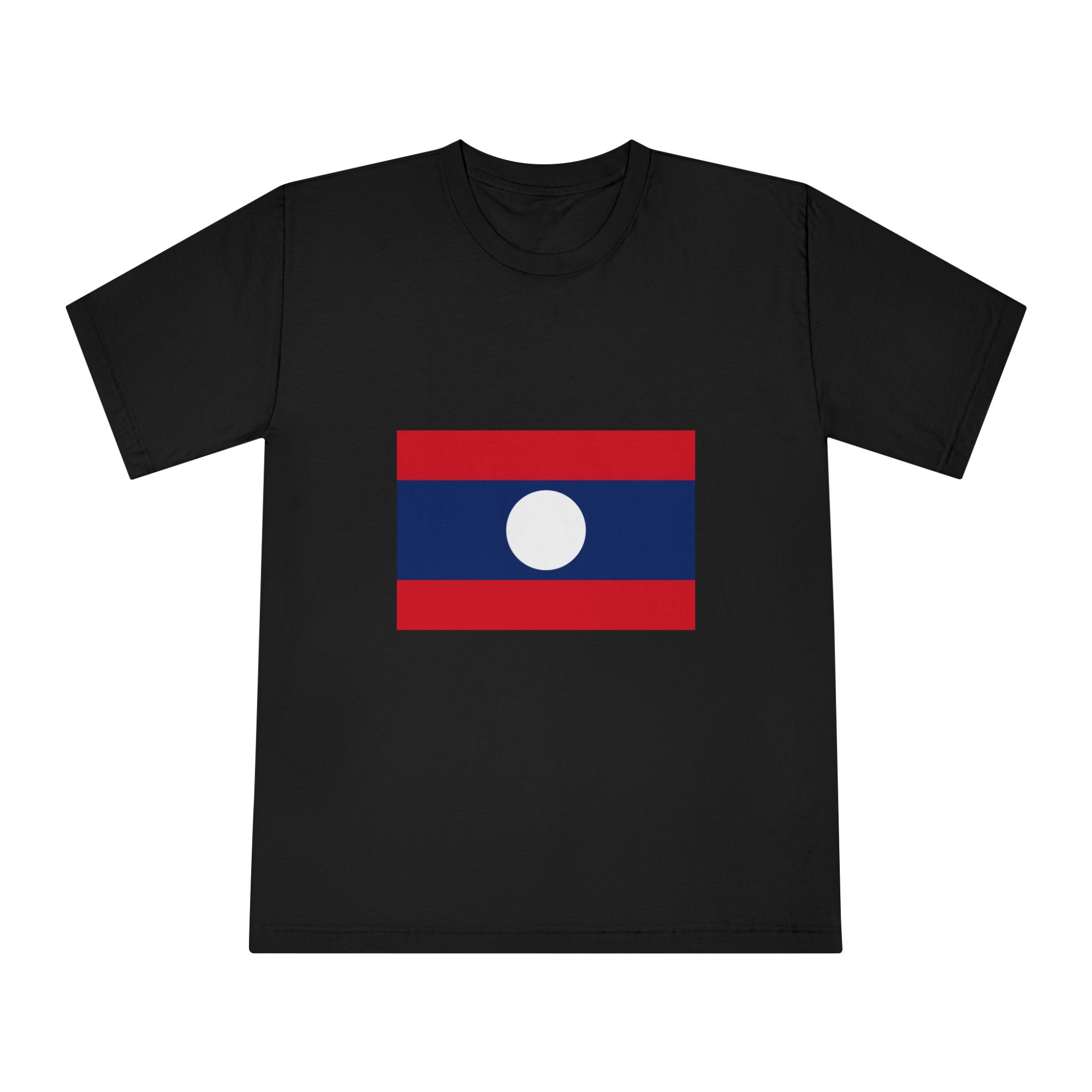 Flag of Laos Unisex Classic Crewneck T Shirt - Image 5