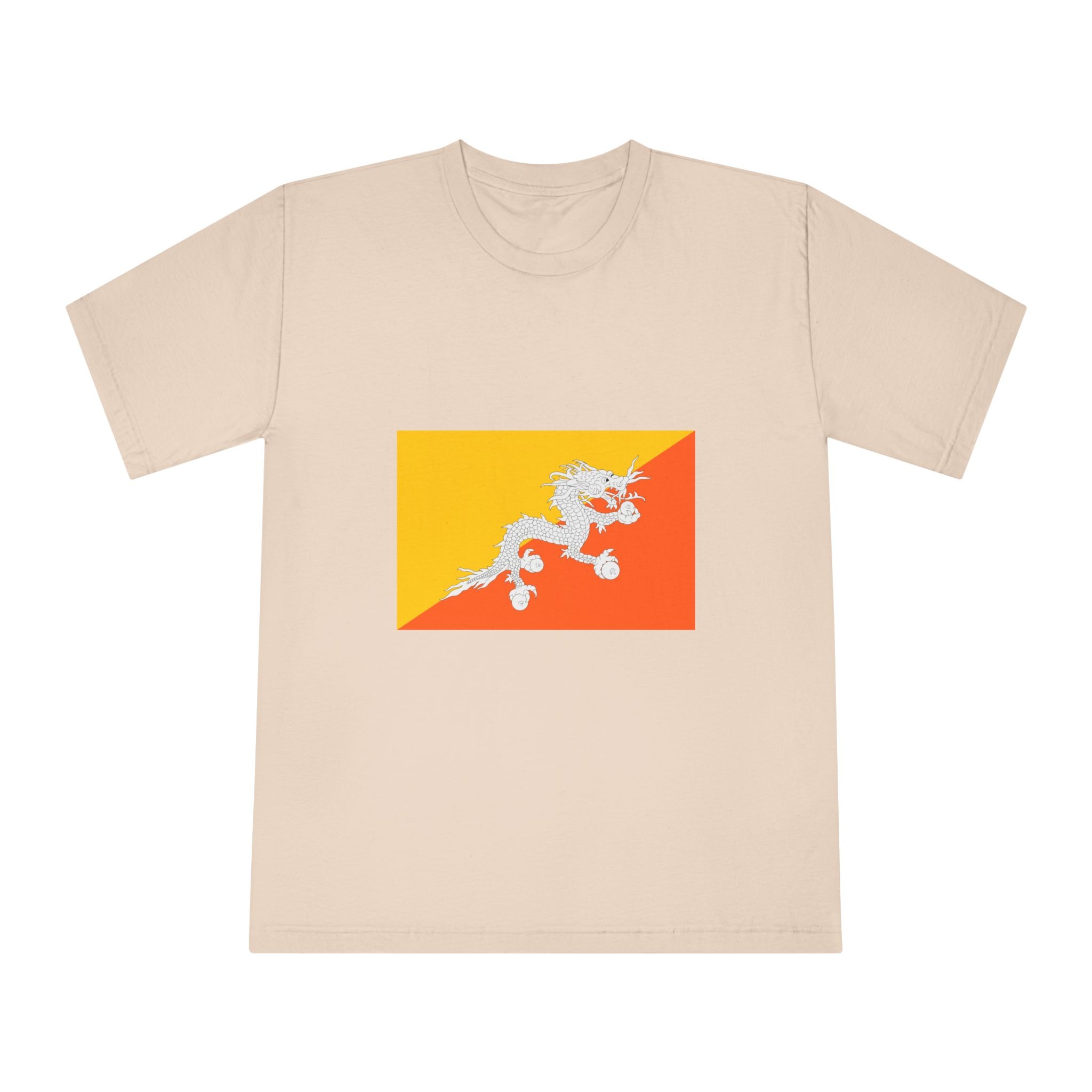 Flag of Bhutan Unisex Classic Crewneck T Shirt - Image 9