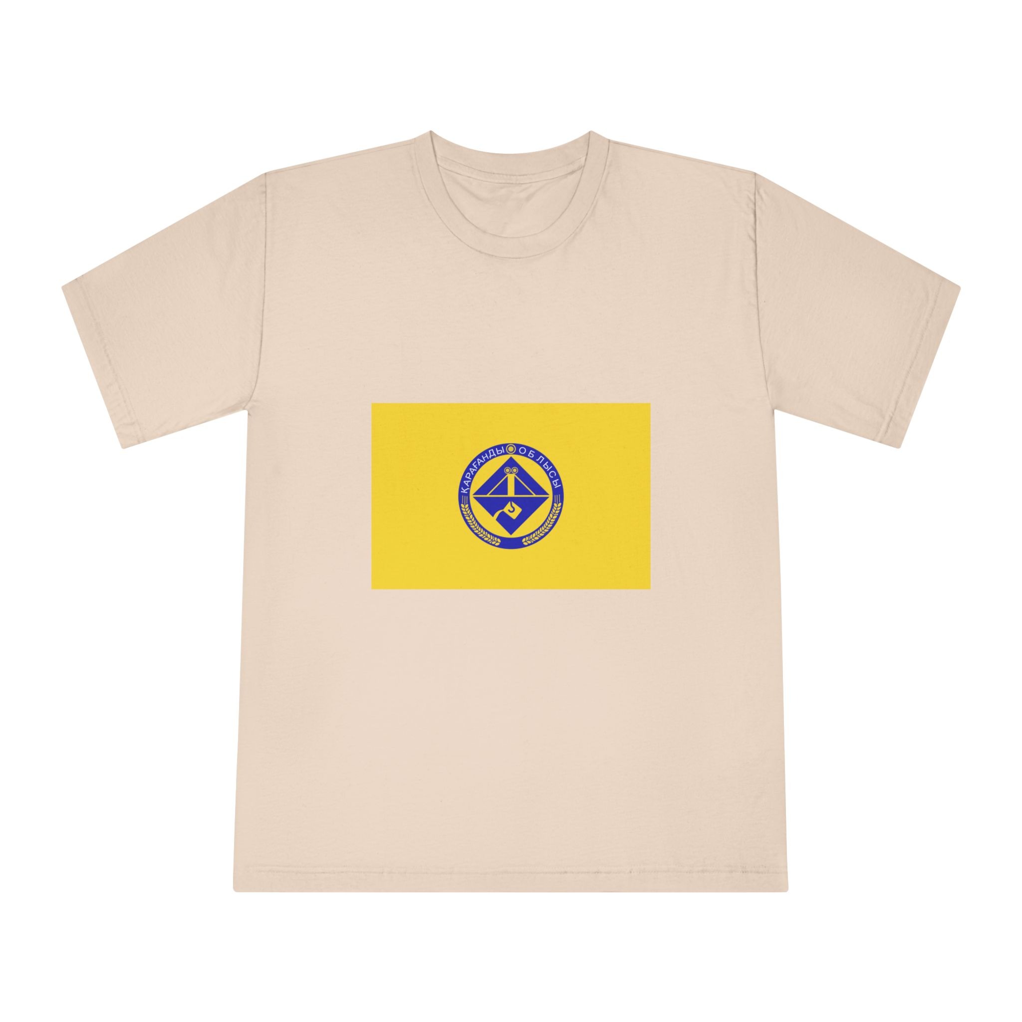 Flag of Karagandy Oblast Unisex Classic Crewneck T Shirt - Image 9