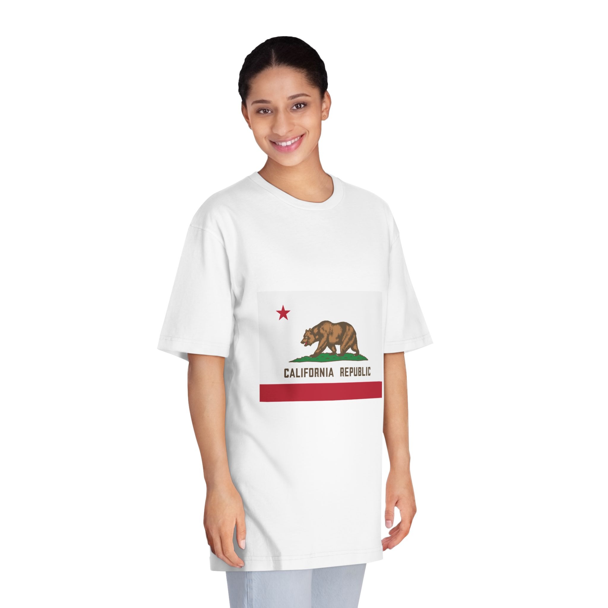 Flag of California Unisex Classic Crewneck T Shirt - Image 3