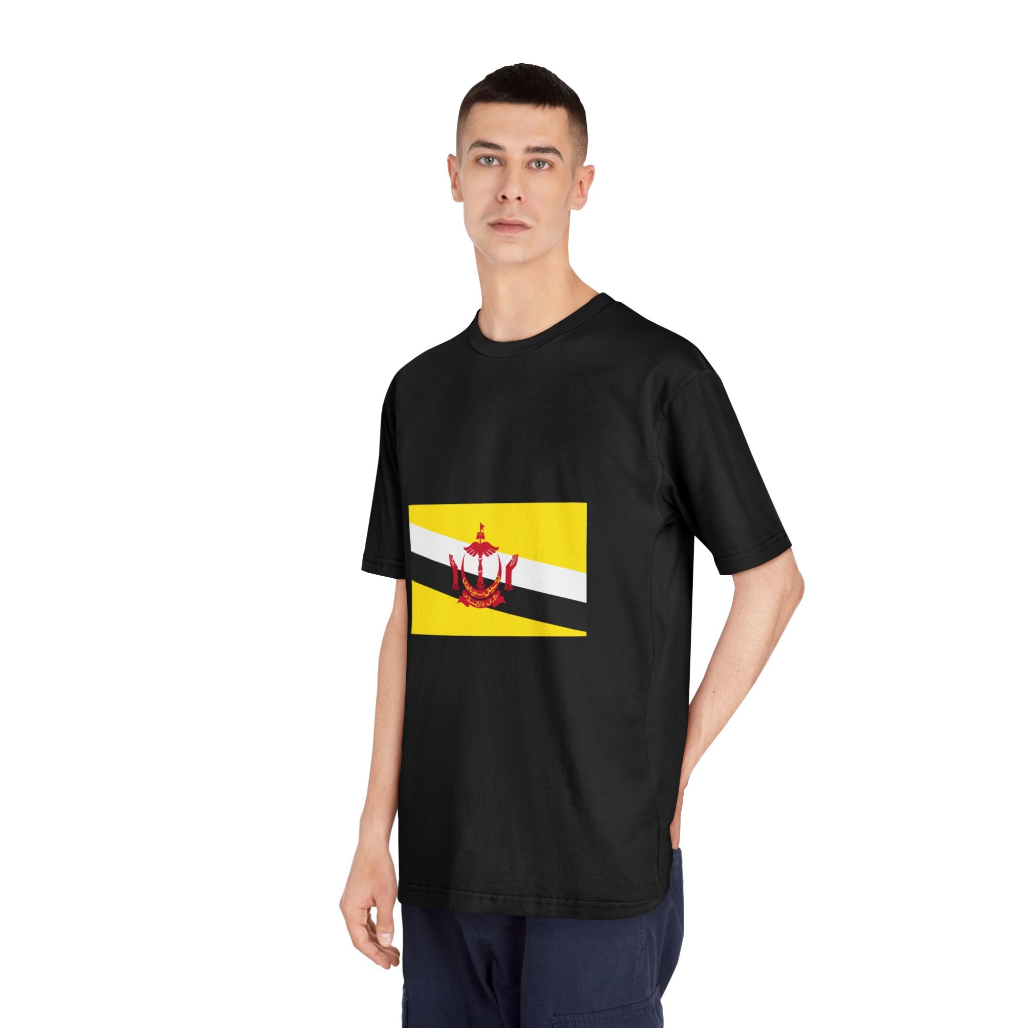 Brunai Flag Unisex Classic Crewneck T Shirt - Image 8