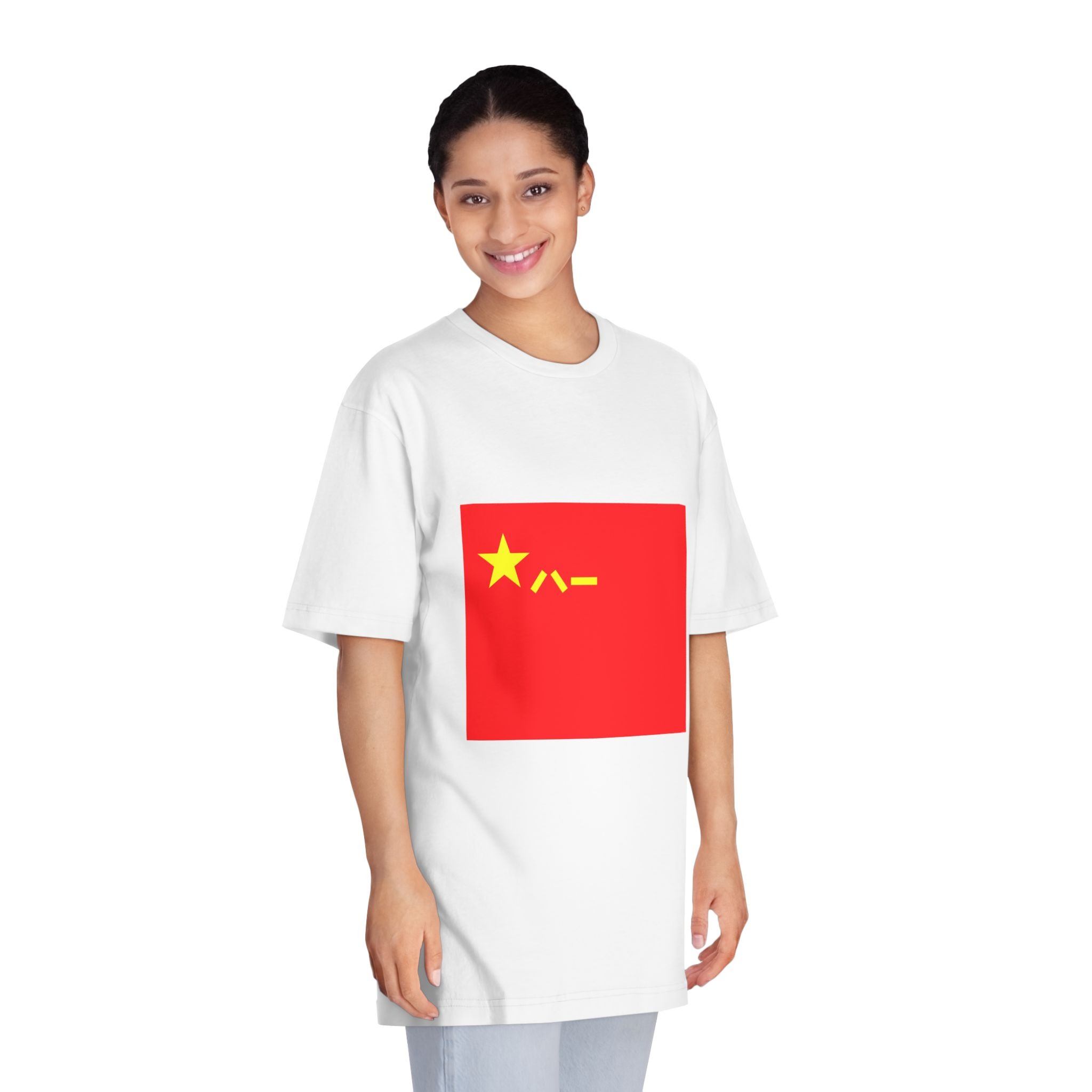 Flag of the People S Liberation Army Unisex Classic Crewneck T Shirt - Image 3