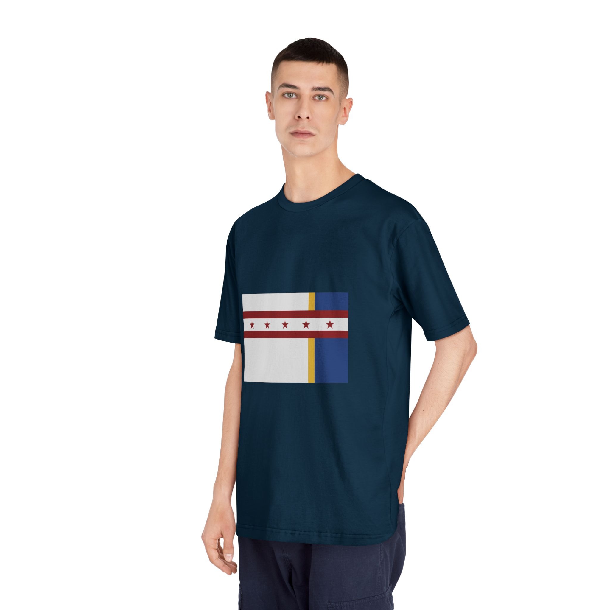 Flag of Jenks, Oklahoma Unisex Classic Crewneck T Shirt - Image 20