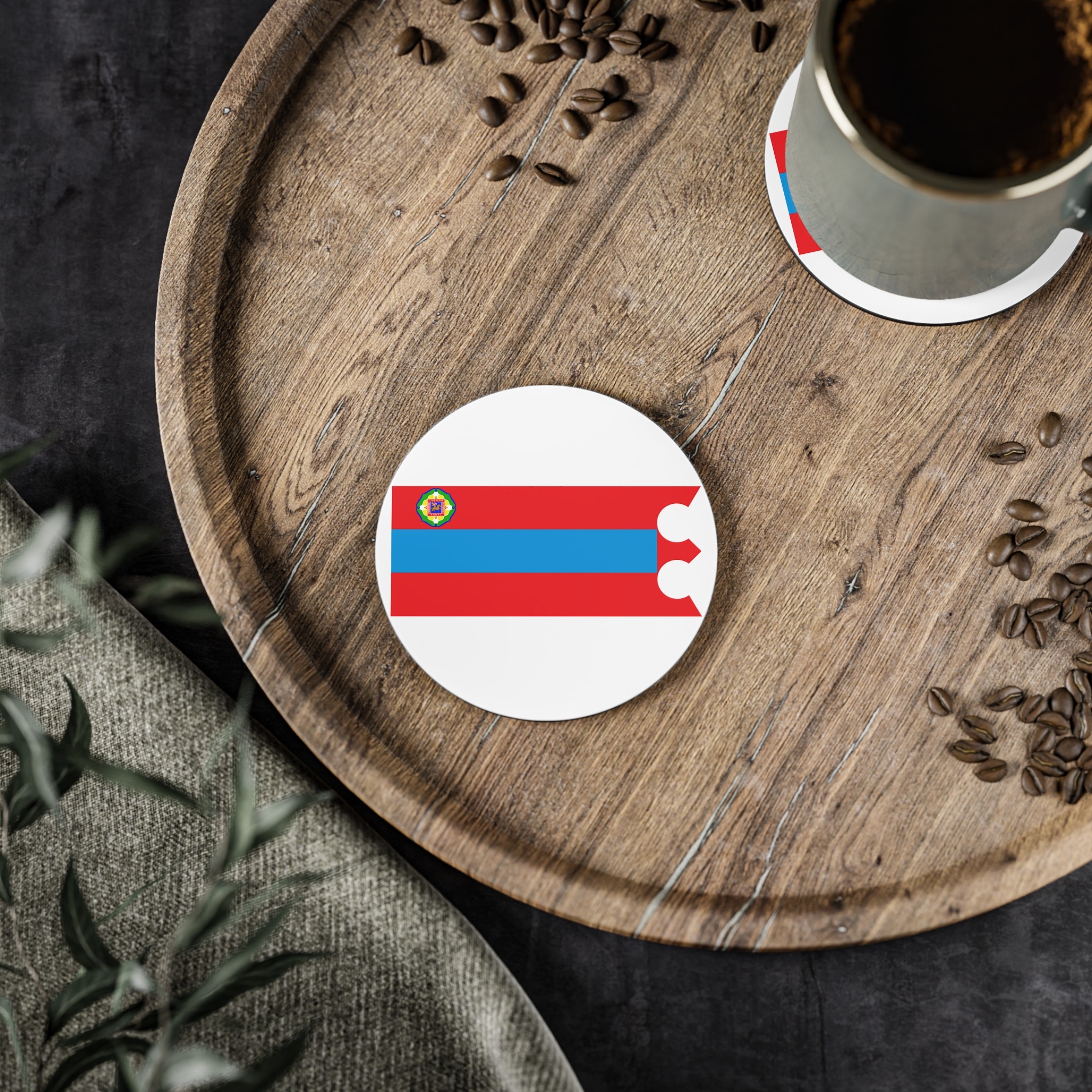 Mn Flag Sükhbaatar Aimag Coasters - Image 2