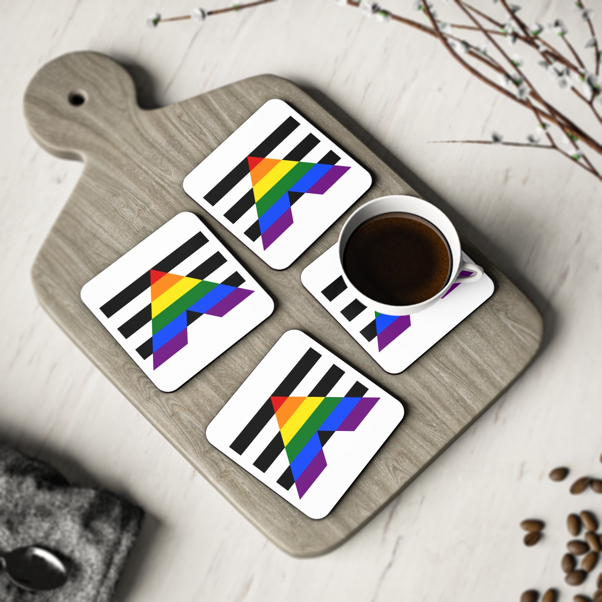 Straight Ally Flag Coasters - Image 8