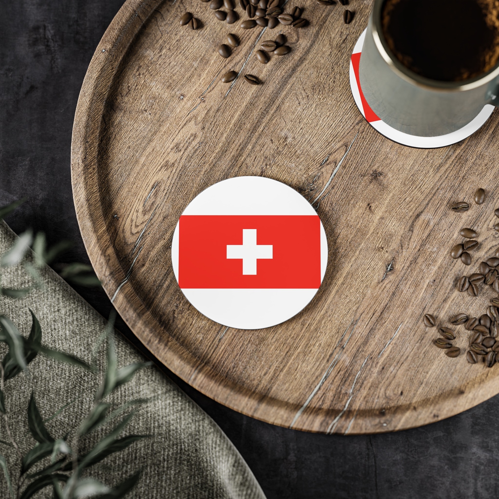Switzerland Flag Coasters - Image 2