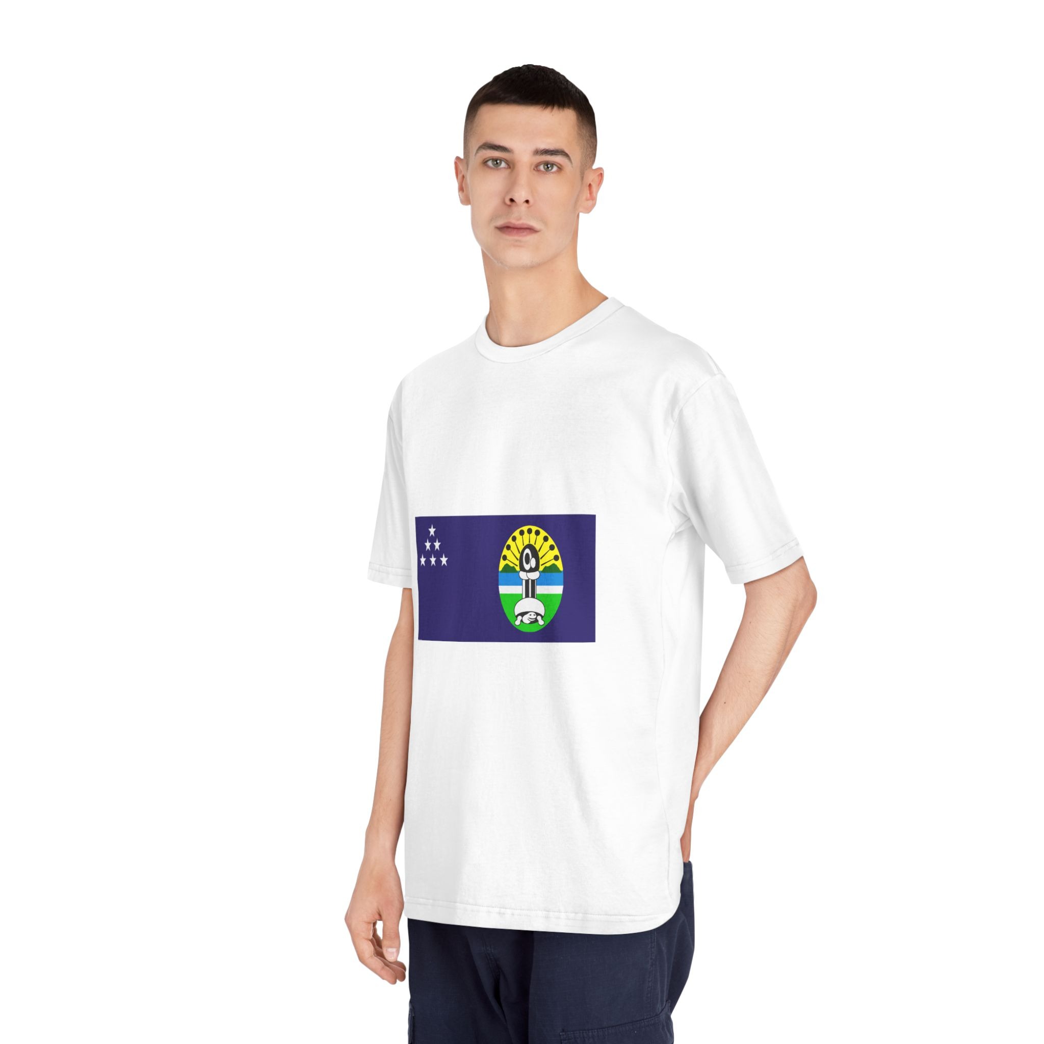 Flag of Central Province Solomon Islands Unisex Classic Crewneck T Shirt - Image 4