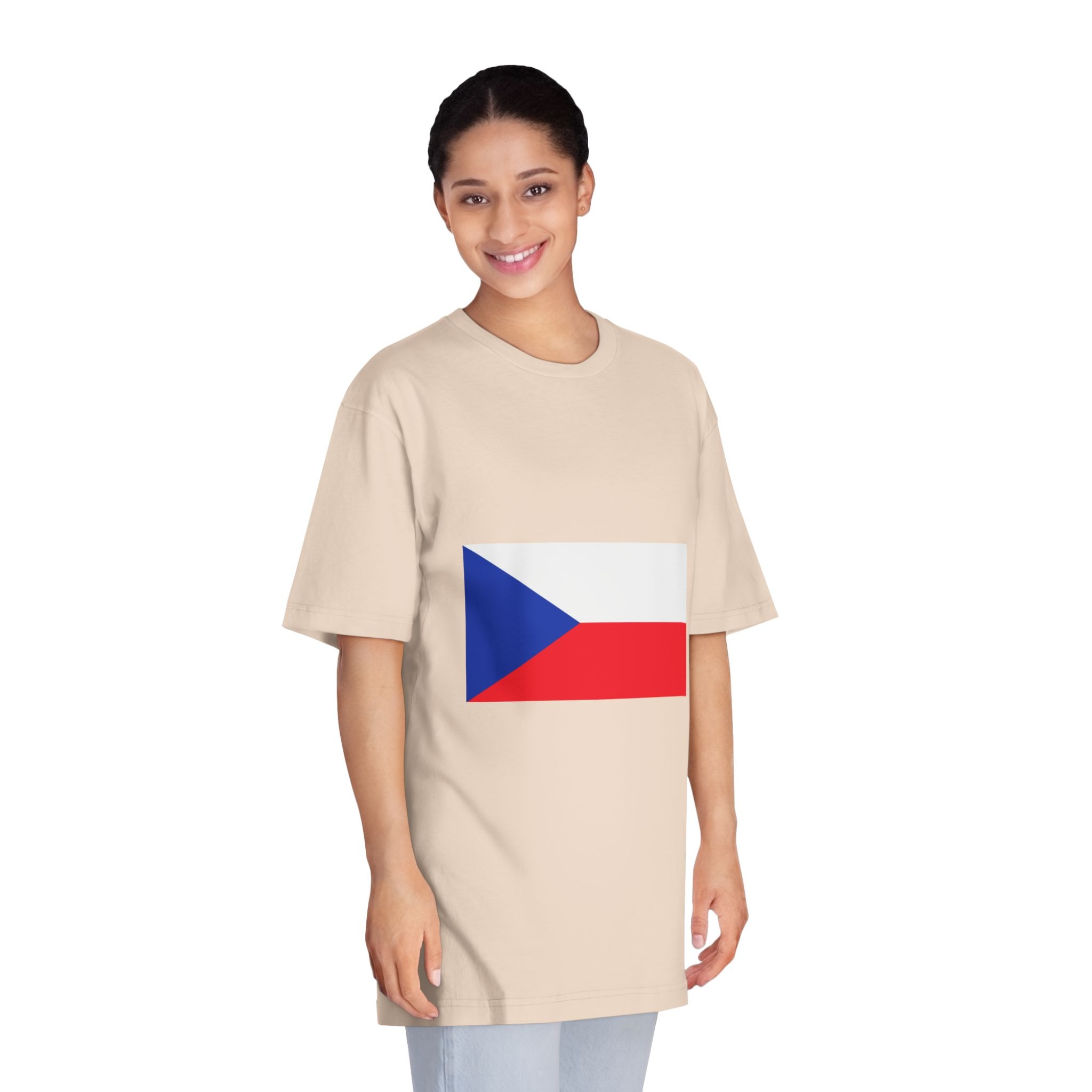 Czech Republic Flag Unisex Classic Crewneck T Shirt - Image 11