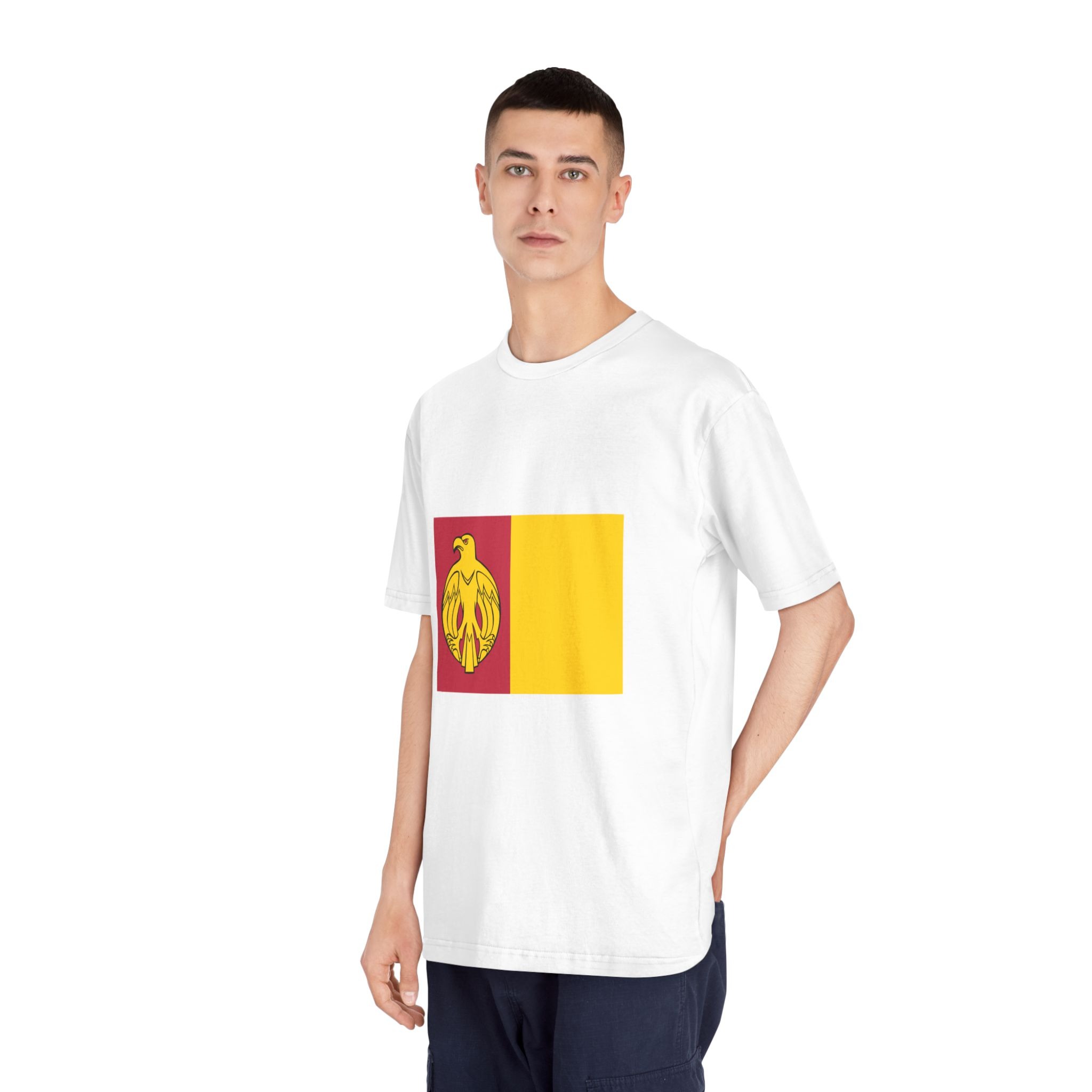 Flag of Kirovohrad Oblast Unisex Classic Crewneck T Shirt - Image 4