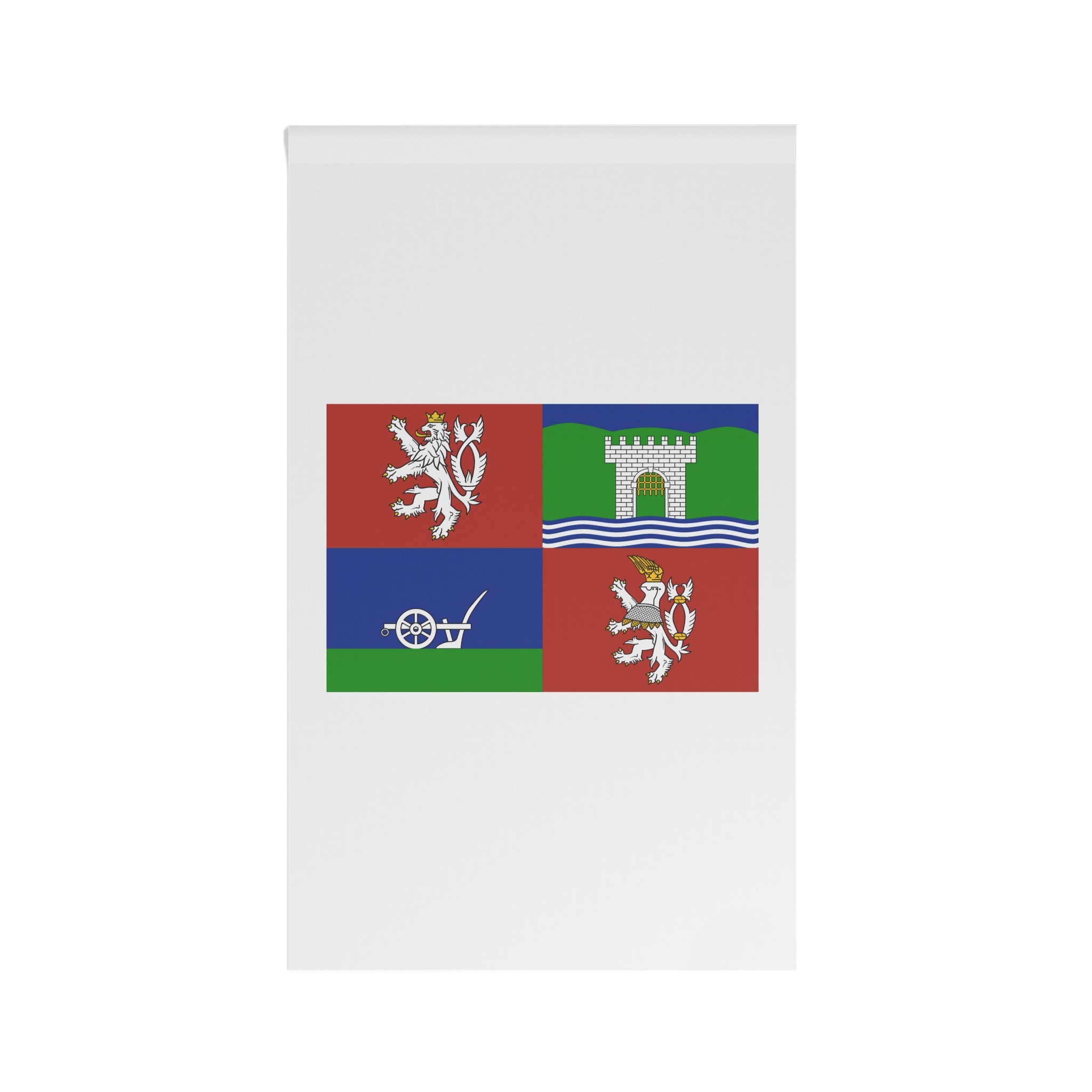 Flag of Usti Nad Labem Region House Banner - Image 2