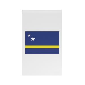 Flag Curacao Blue Field With Yellow Stripe White Stars Caribbean National Flag House Banner
