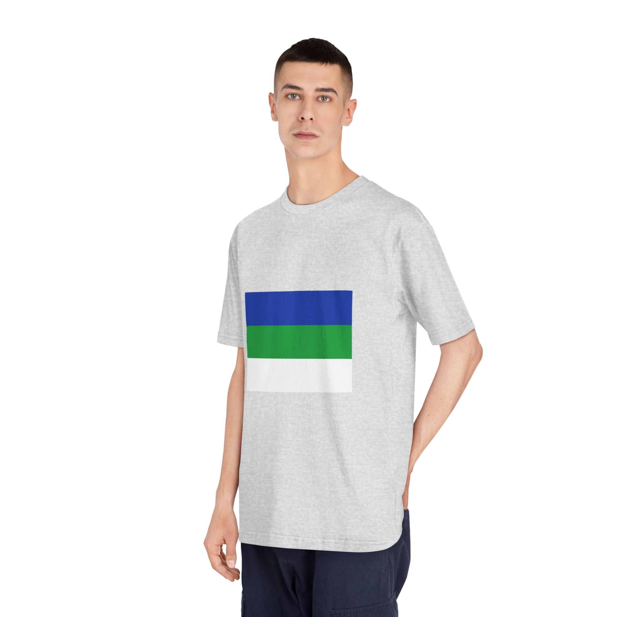 Flag of Komi Unisex Classic Crewneck T Shirt - Image 16