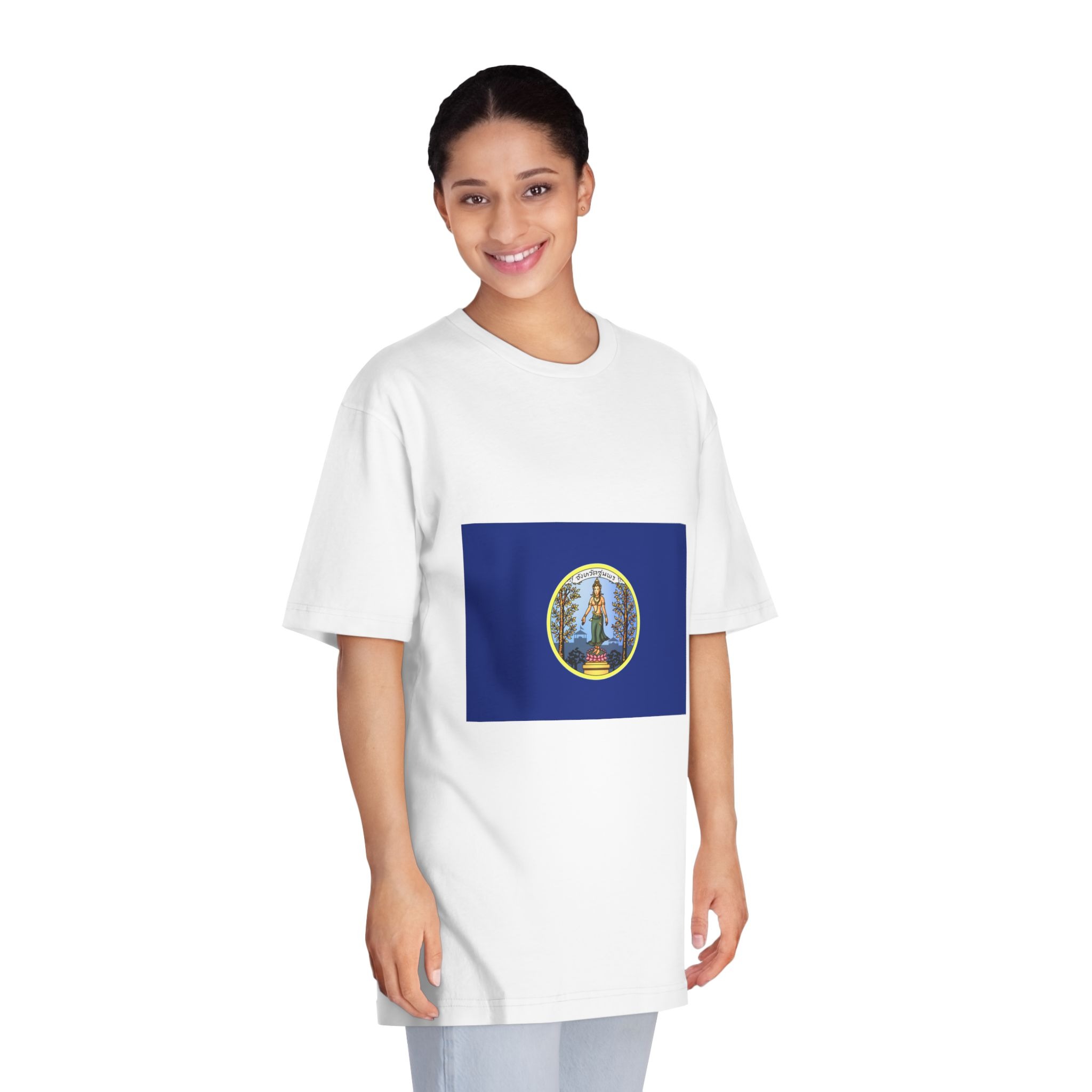 Flag Chomphon Province Unisex Classic Crewneck T Shirt - Image 3