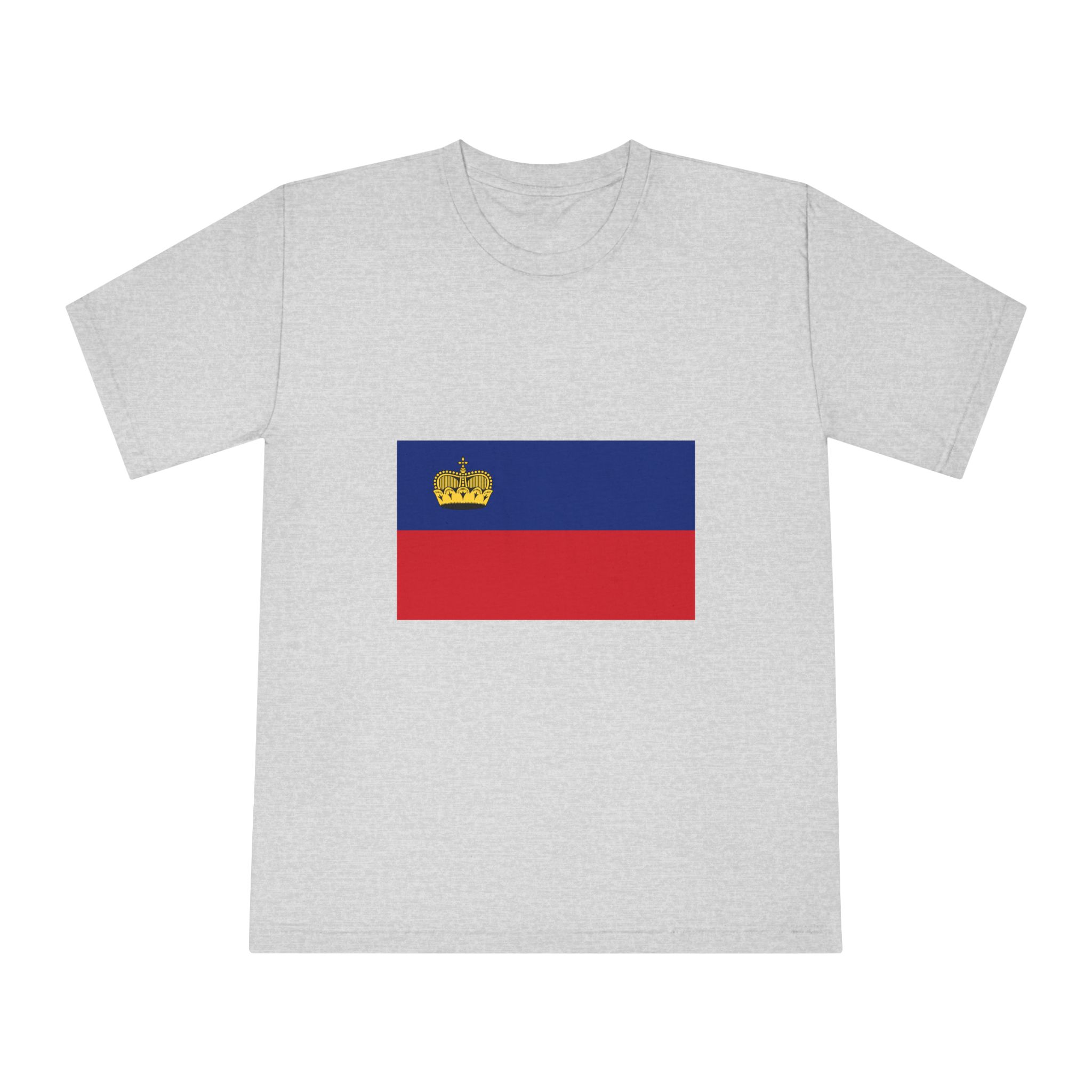 Flag of Liechtenstein Unisex Classic Crewneck T Shirt - Image 13