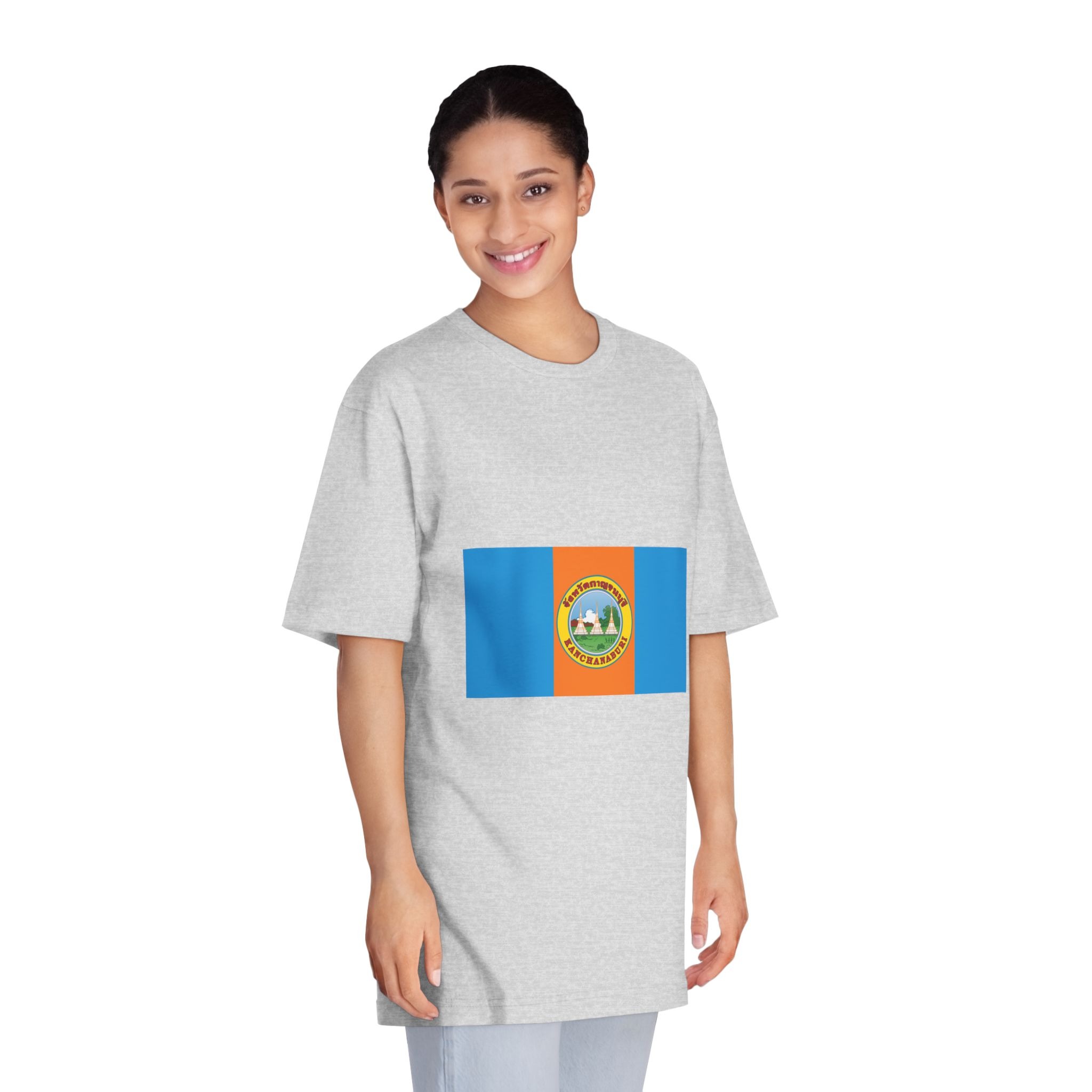 Flag of Kanchanaburi Province (2 1) Unisex Classic Crewneck T Shirt - Image 15