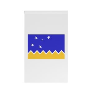 Flag Magallanes Chilean Antarctica Regional Banner Southern Chile With Blue Sky House Banner