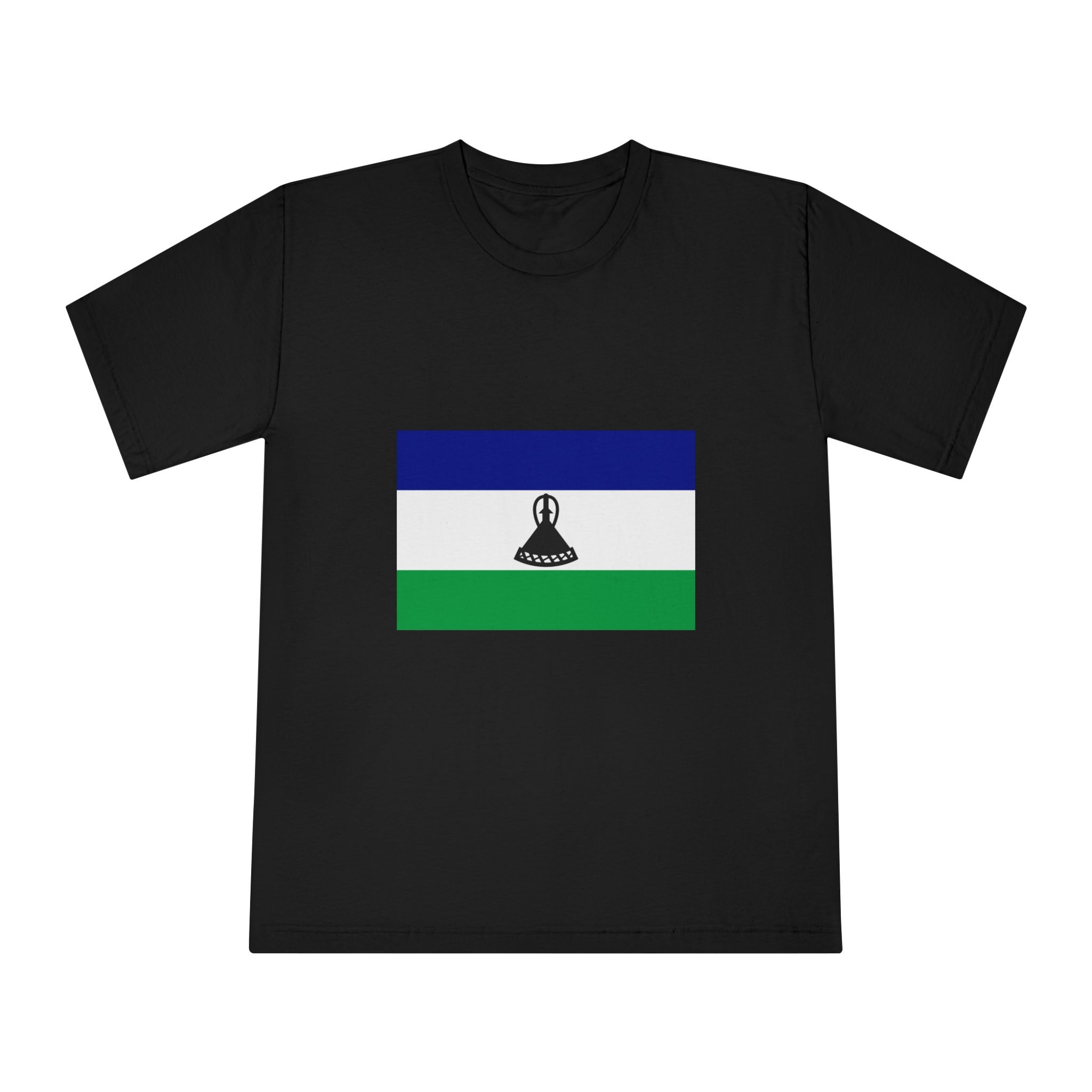 Flag of Lesotho Unisex Classic Crewneck T Shirt - Image 5