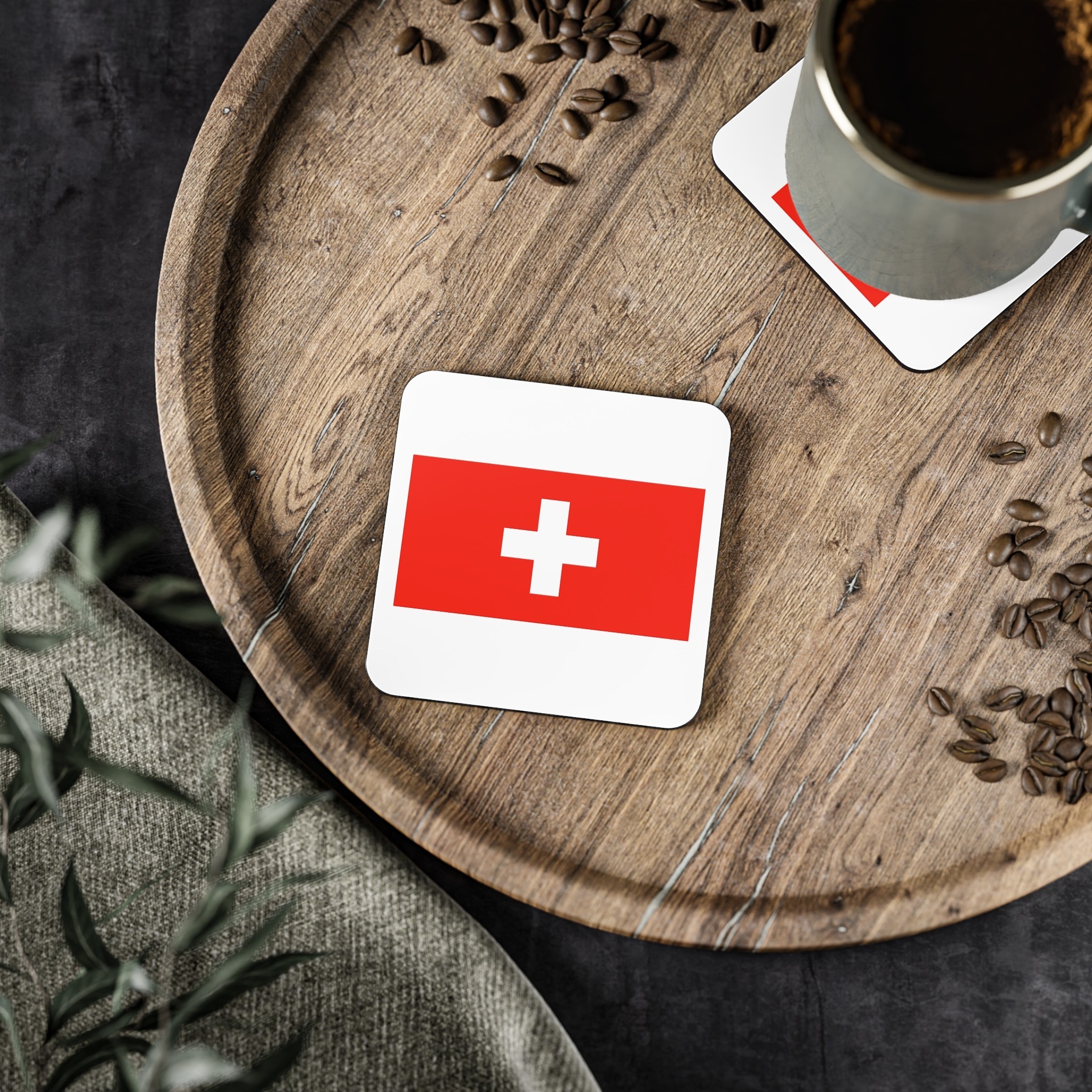 Switzerland Flag Coasters - Image 5
