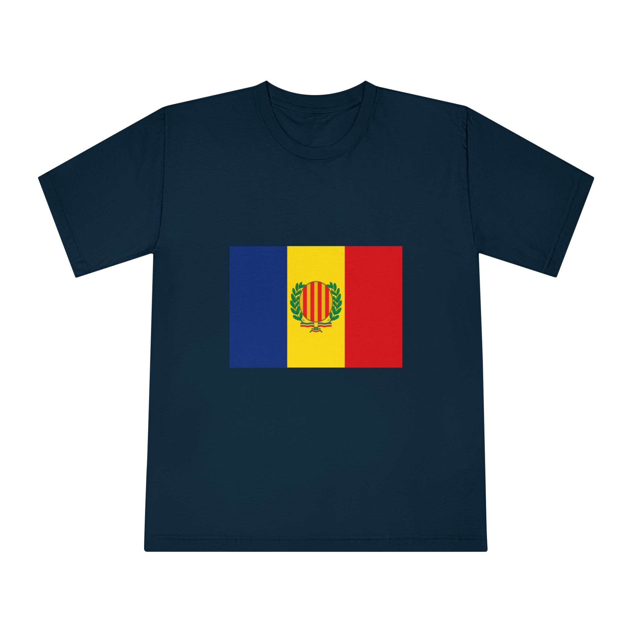 Bandera de San Julián de Loria Unisex Classic Crewneck T Shirt - Image 17