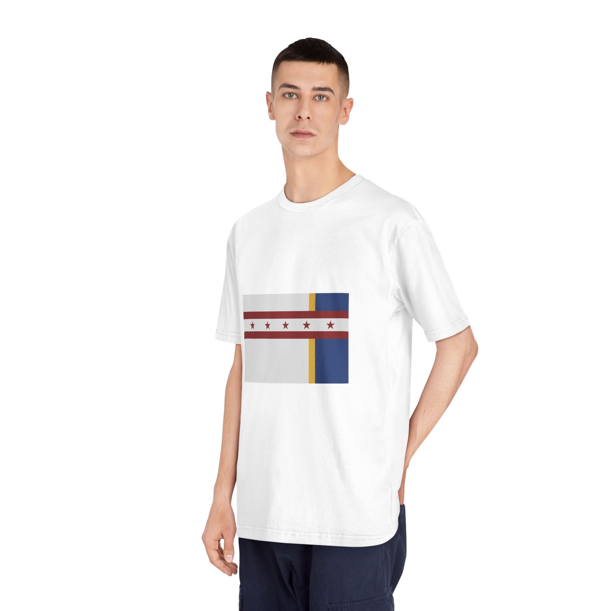 Flag of Jenks, Oklahoma Unisex Classic Crewneck T Shirt - Image 4