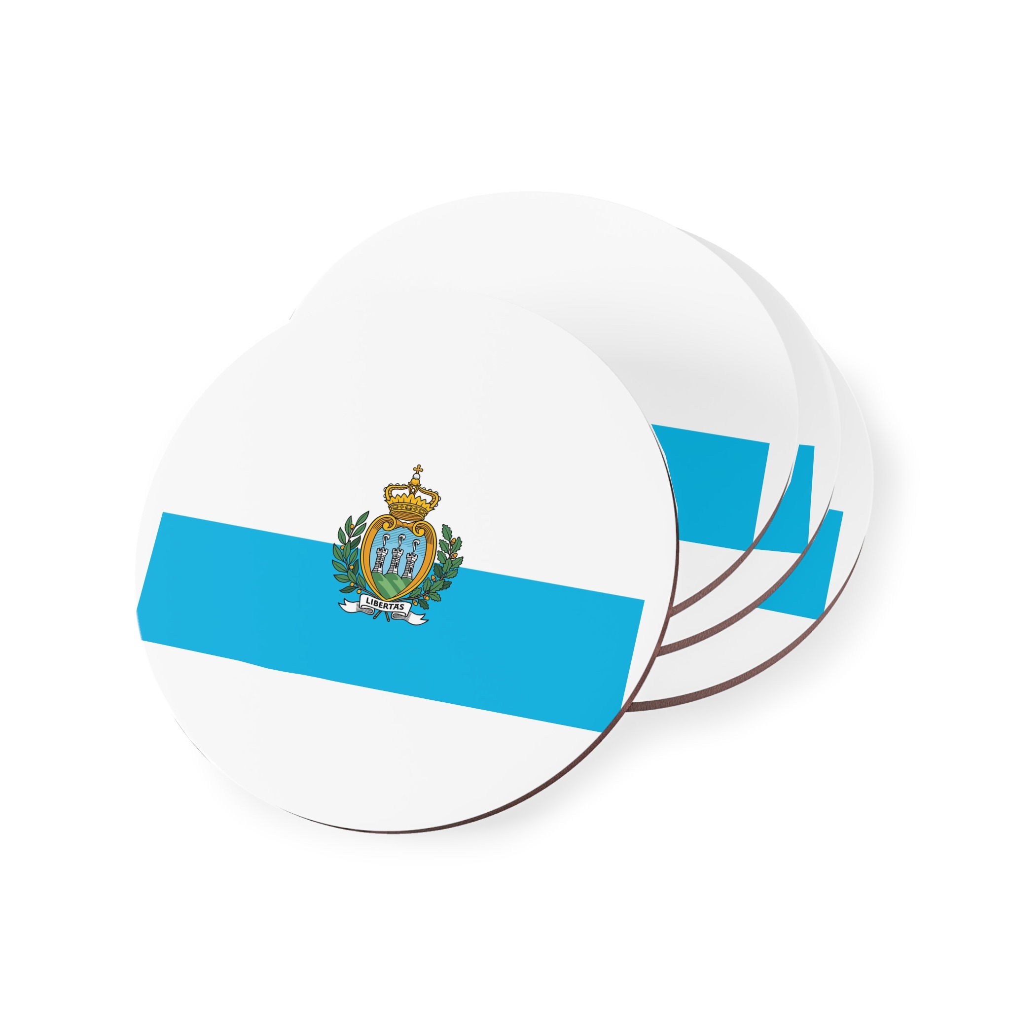 San Marino Flag Coasters - Image 3
