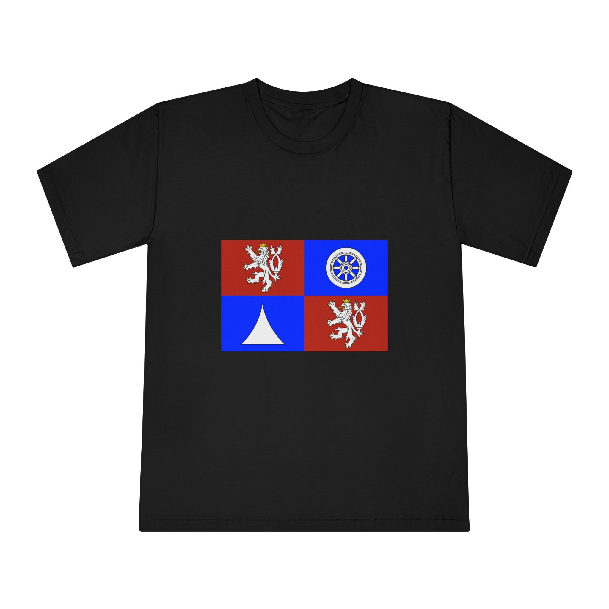 Flag of Liberec Region Unisex Classic Crewneck T Shirt - Image 5