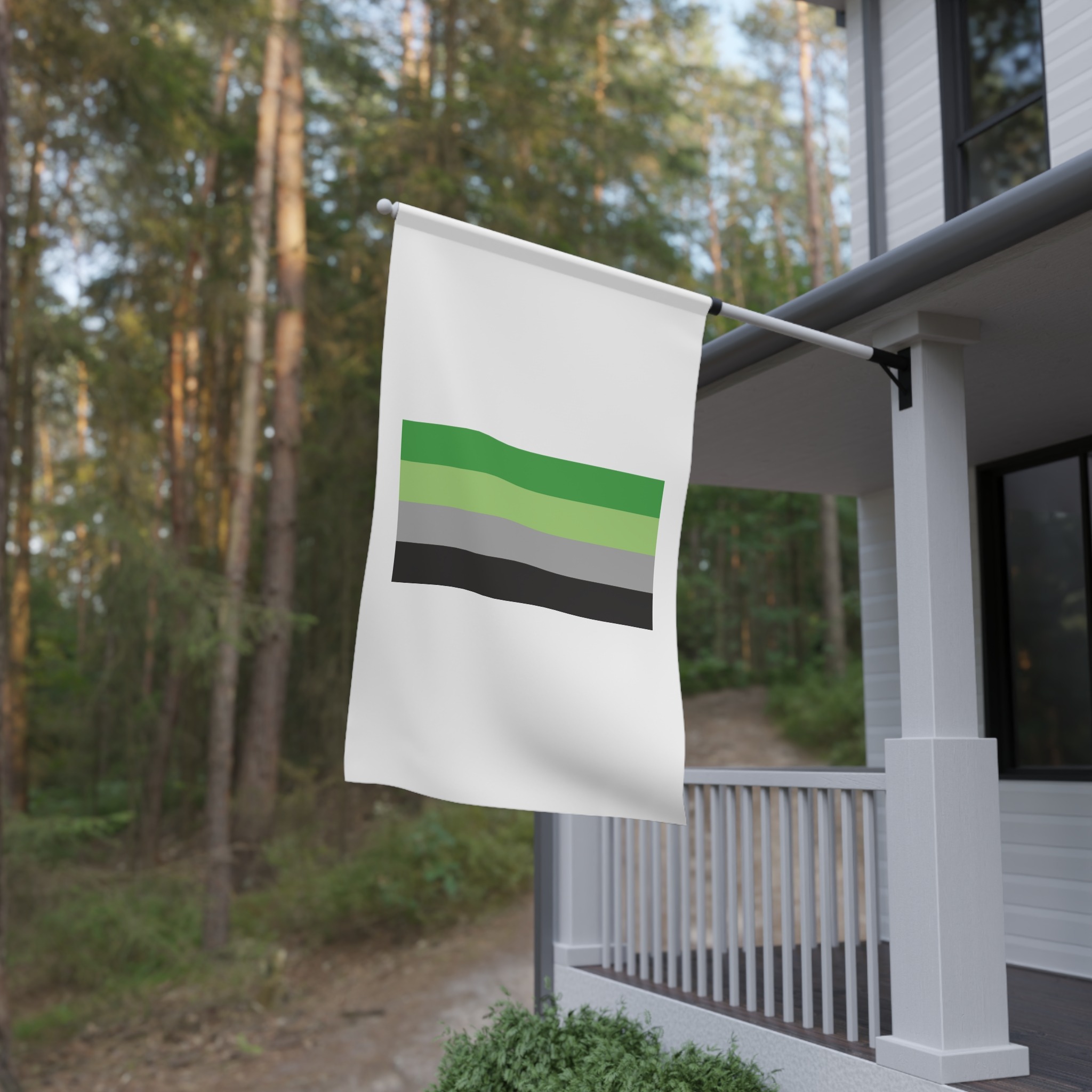Aromantic Flag House Banner - Image 4