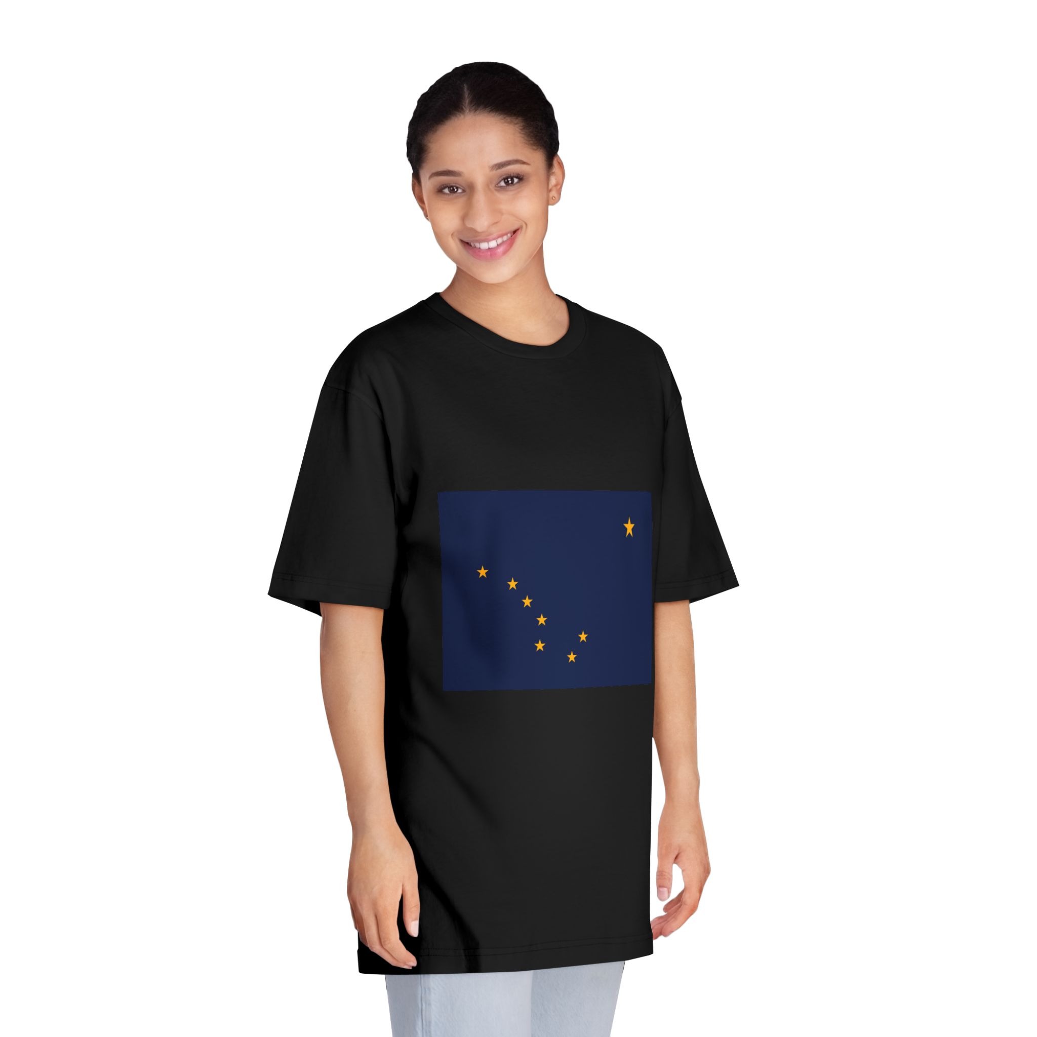 Flag of Alaska Unisex Classic Crewneck T Shirt - Image 7
