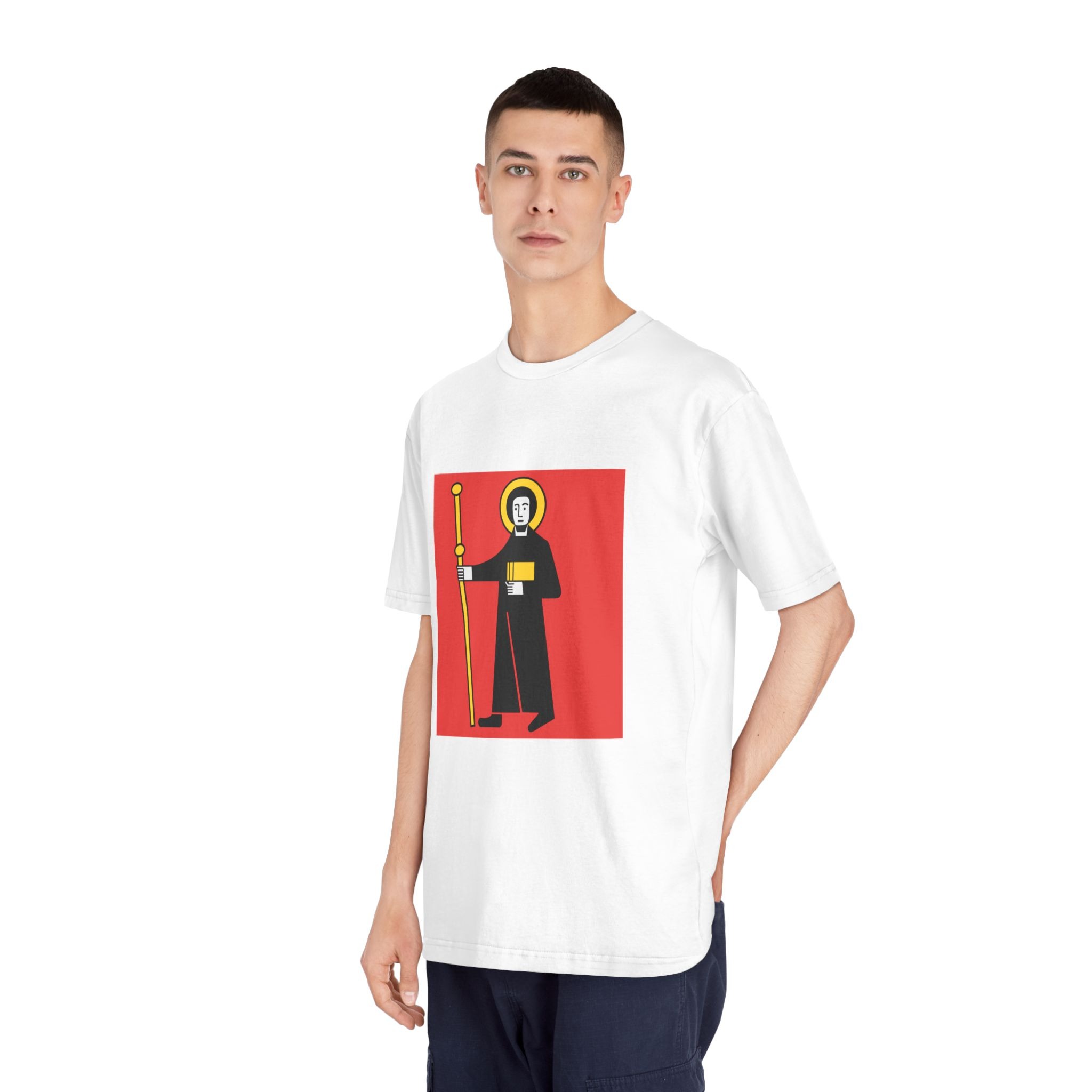 Flag of Canton of Glarus Unisex Classic Crewneck T Shirt - Image 4