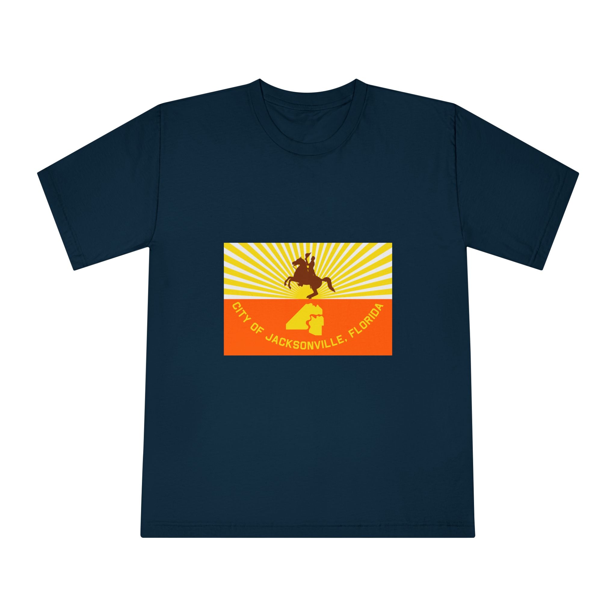 Flag of Jacksonville, Florida Unisex Classic Crewneck T Shirt - Image 17