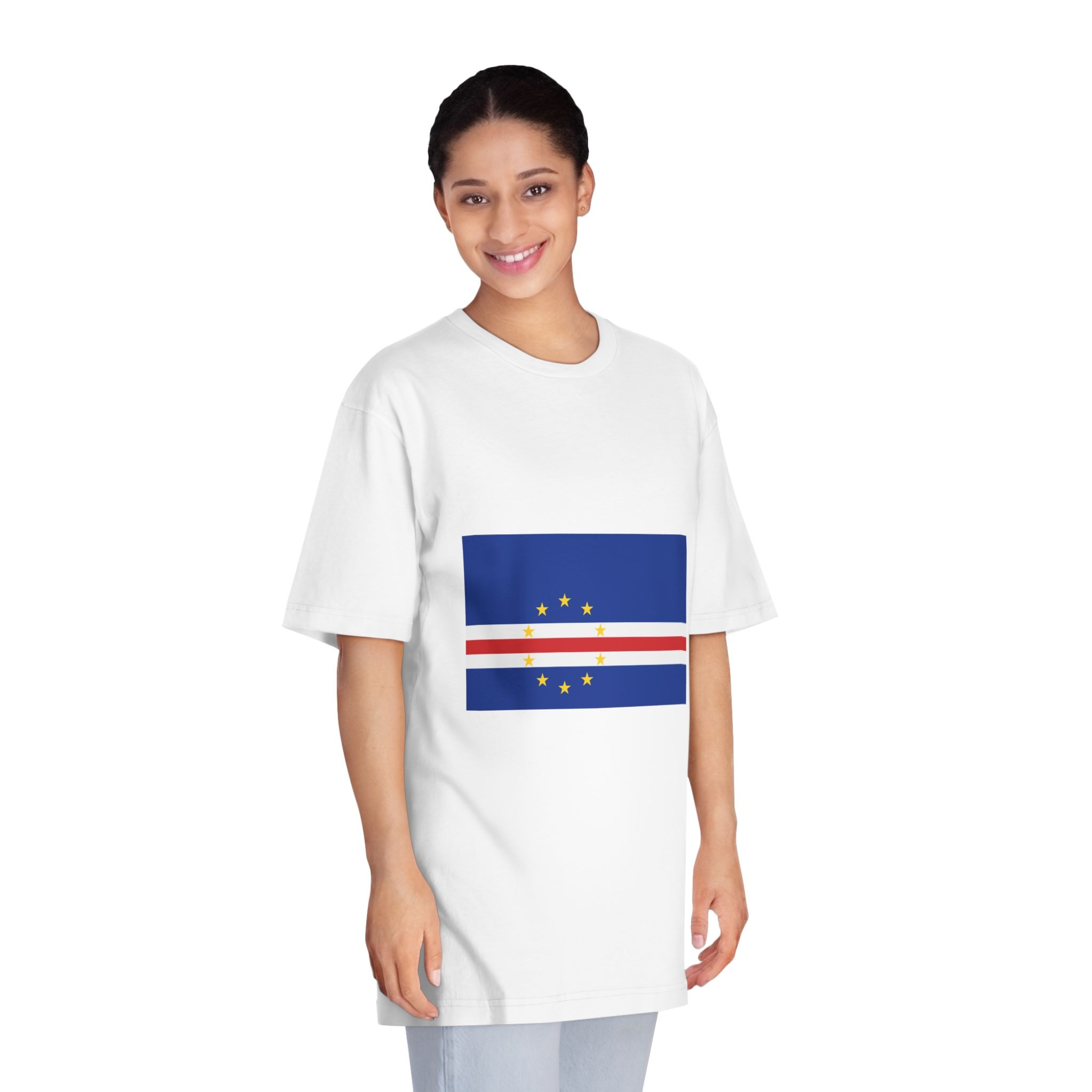 Flag of Cape Verde Unisex Classic Crewneck T Shirt - Image 3
