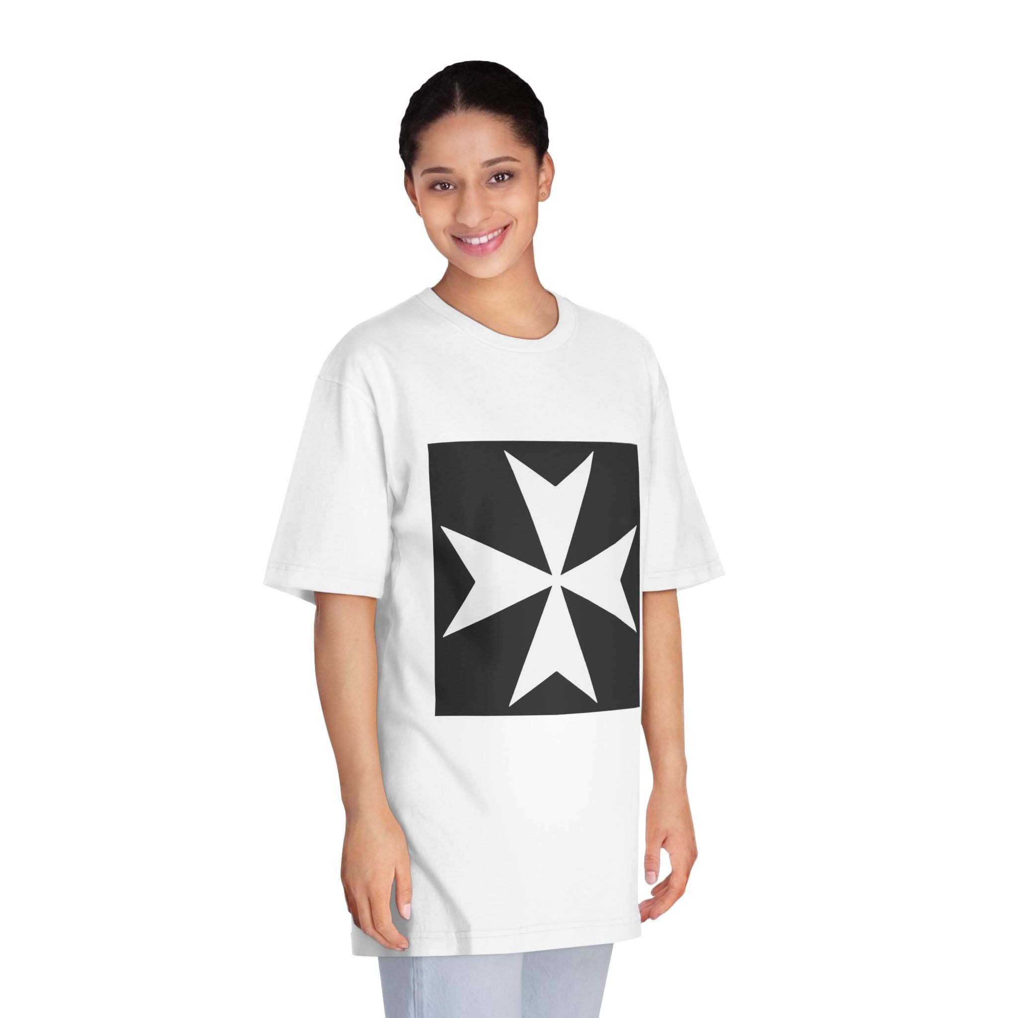 Cross of the Knights Hospitaller Unisex Classic Crewneck T Shirt - Image 3