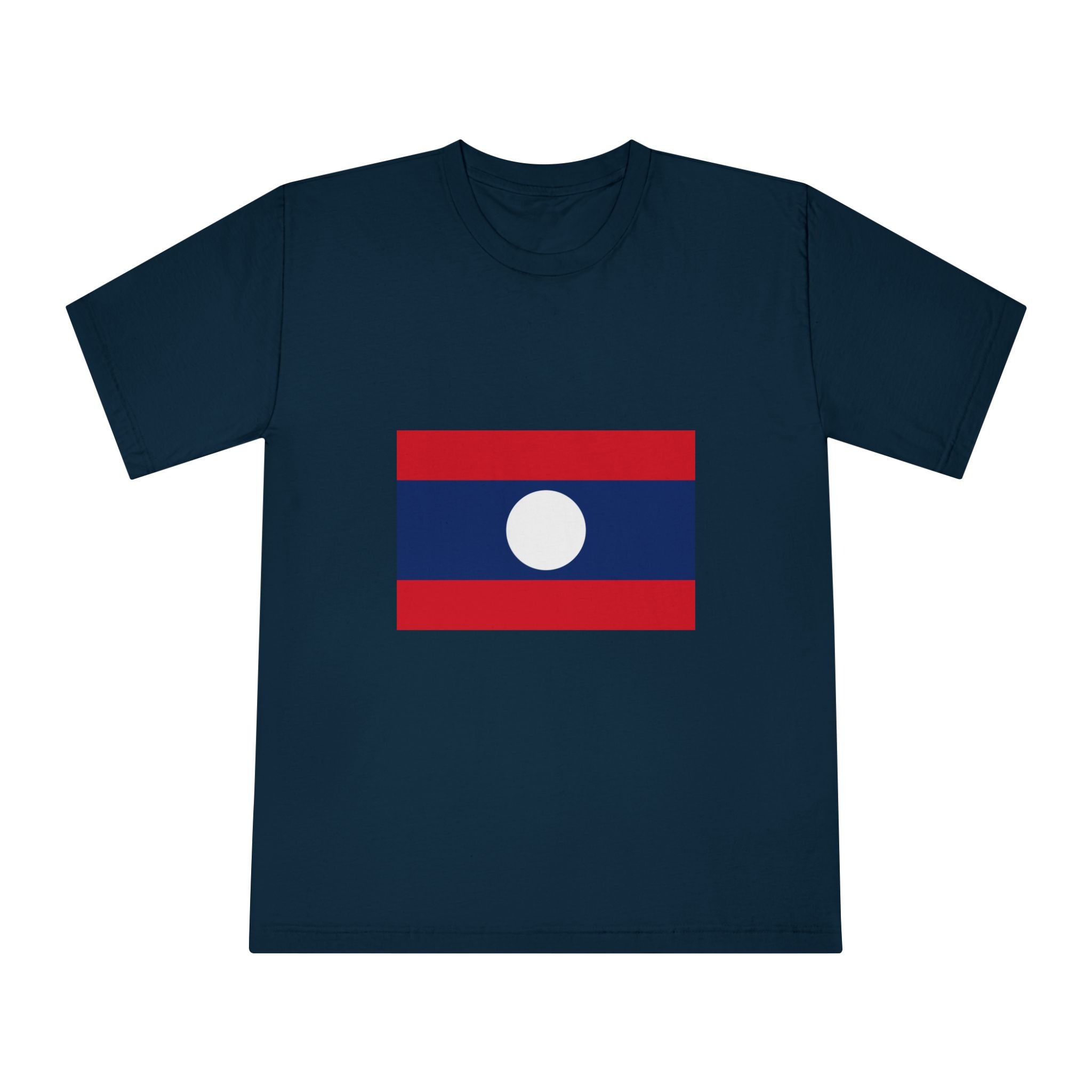 Flag of Laos Unisex Classic Crewneck T Shirt - Image 17