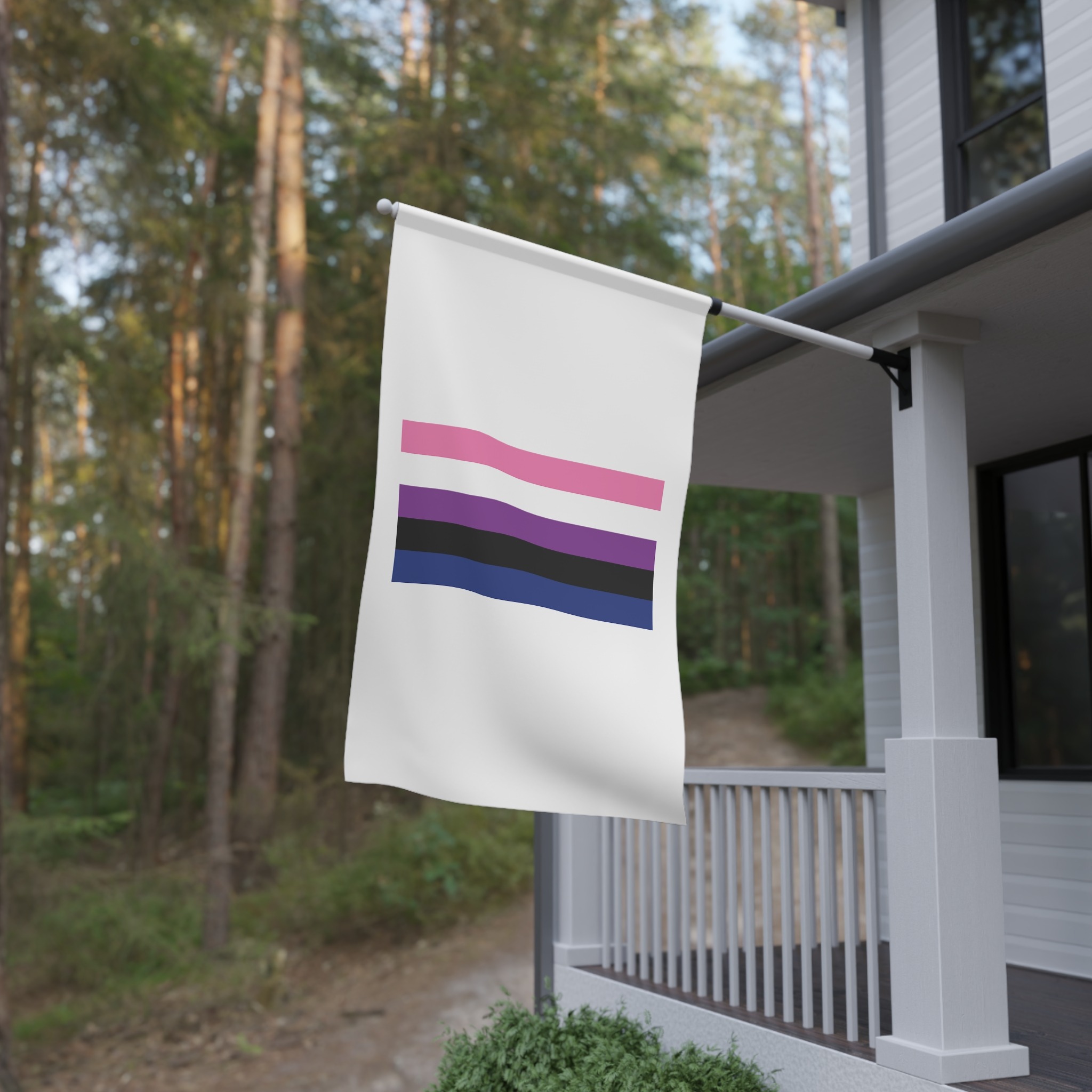 Genderfluid Flag House Banner - Image 4