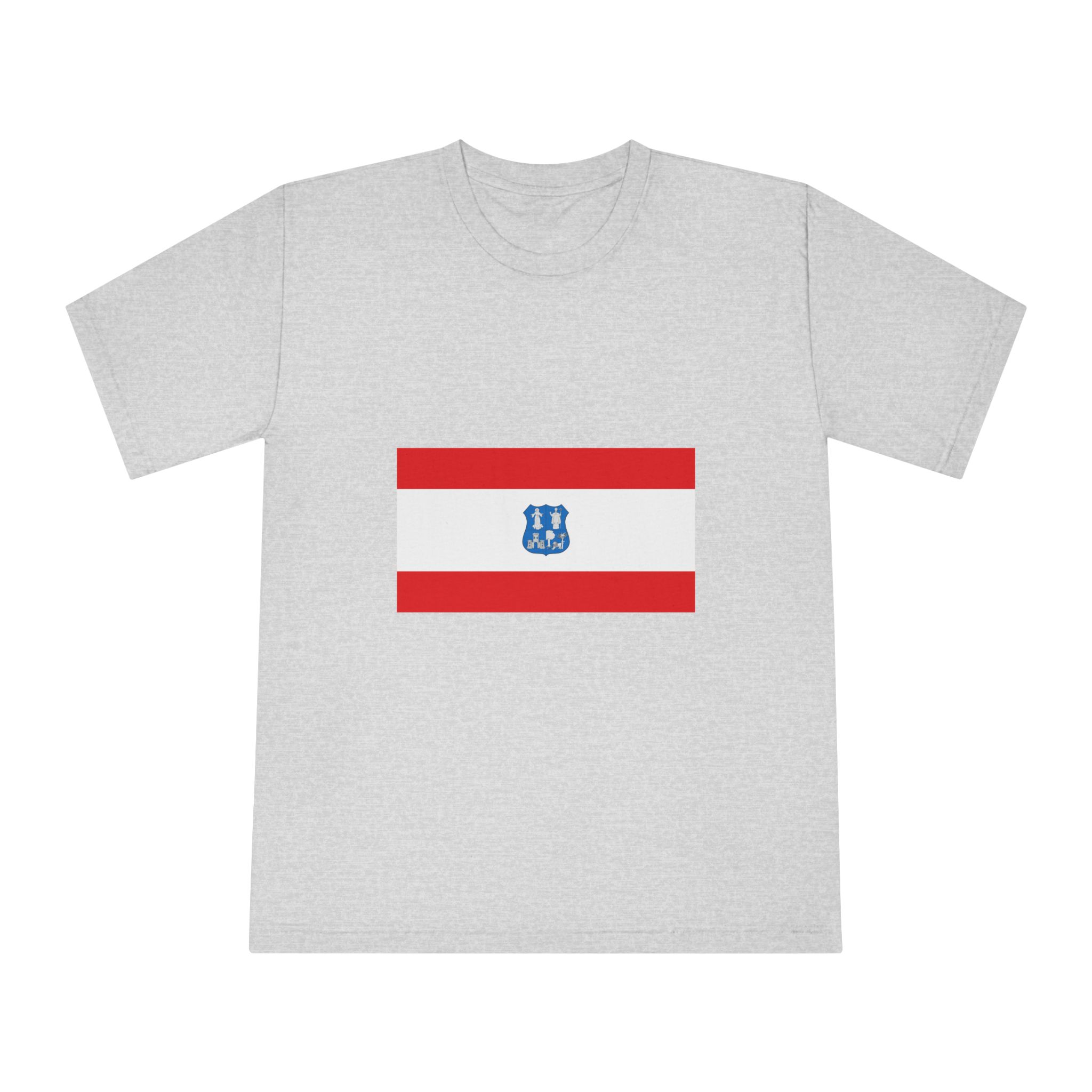 Flag of Asunción Unisex Classic Crewneck T Shirt - Image 13