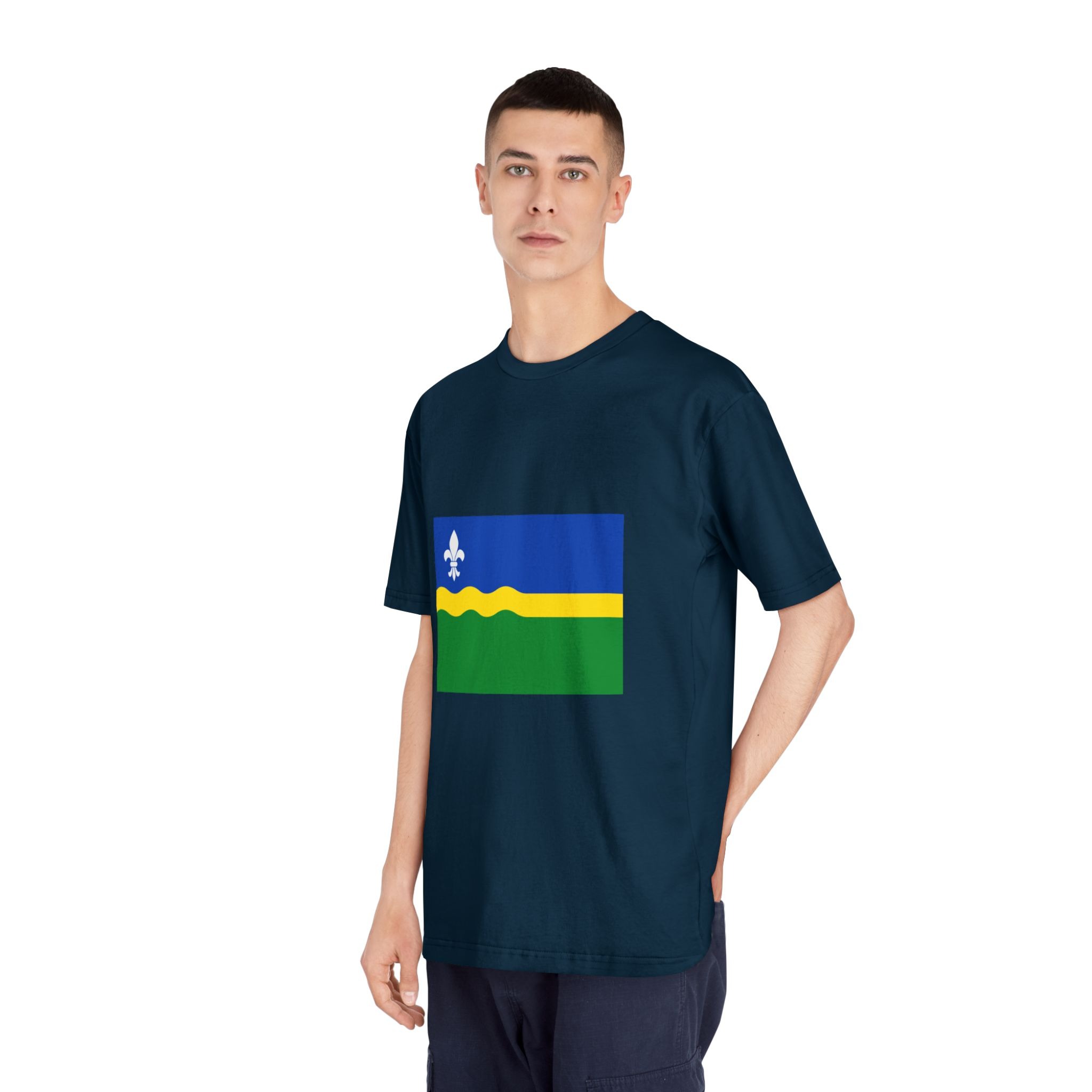 Flag of Flevoland Unisex Classic Crewneck T Shirt - Image 20
