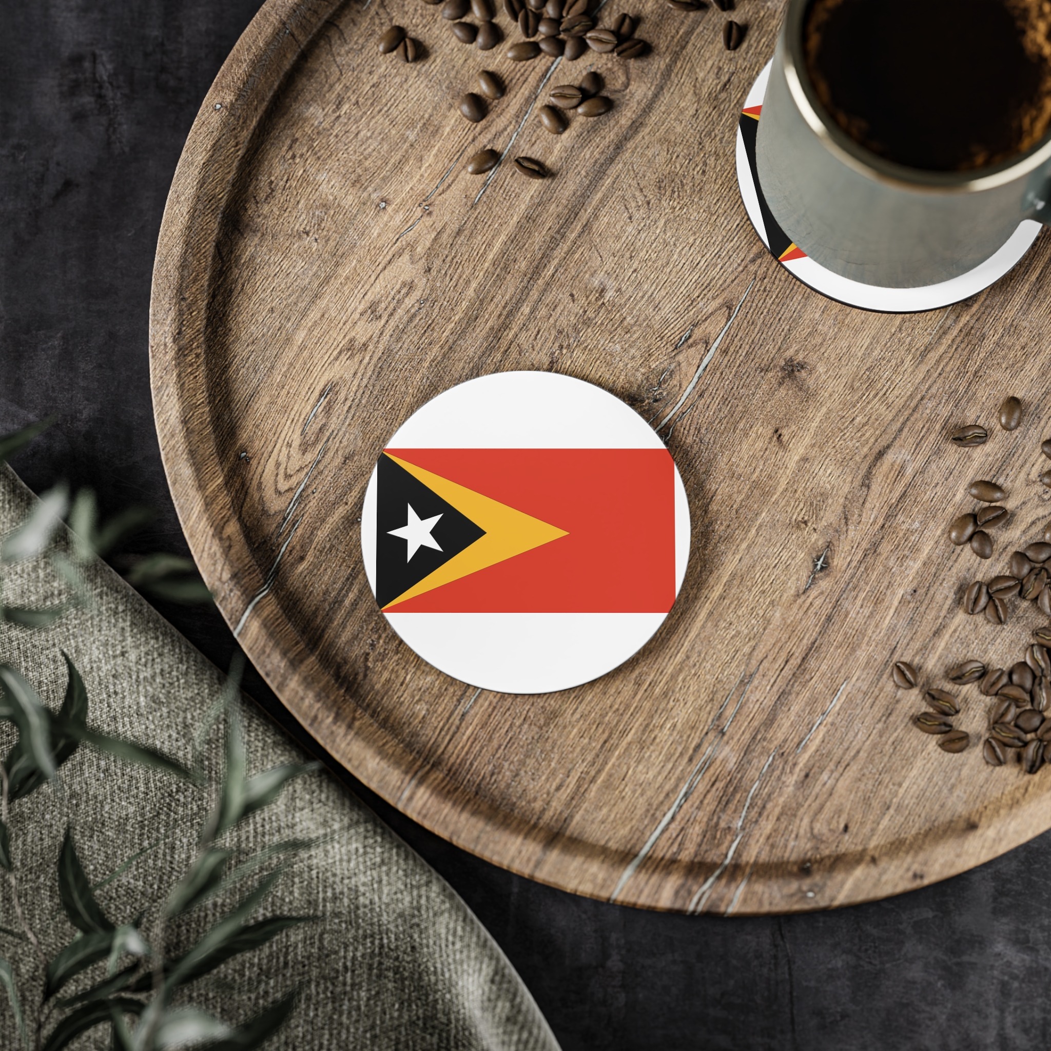 National Flag East Timor Timor Leste Coasters - Image 2