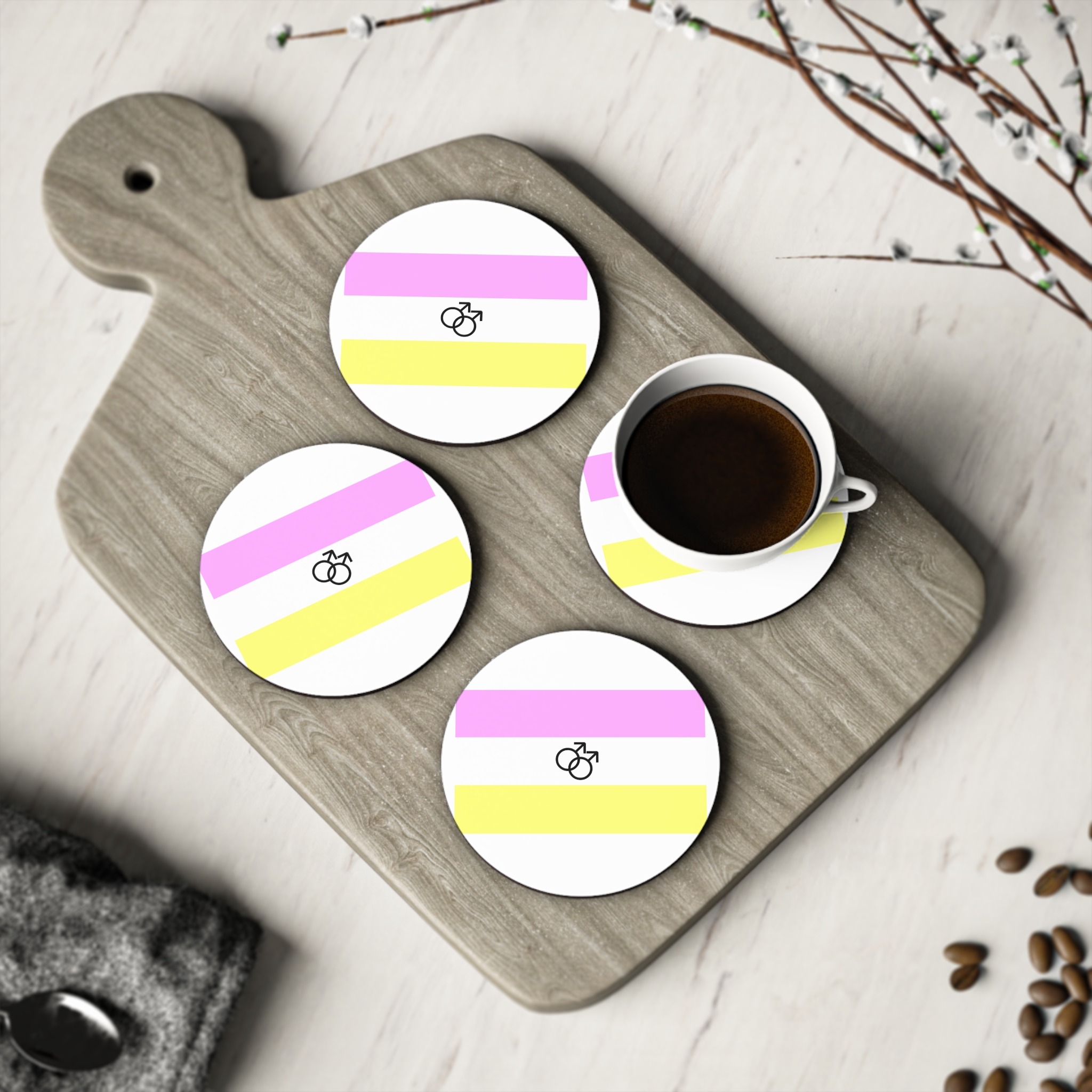 Twink Pride Flag (proposed) Coasters - Image 4