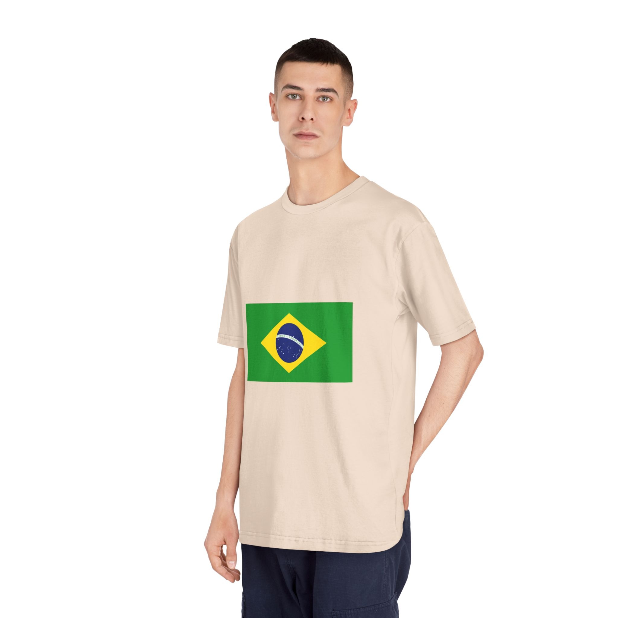 Brasil Flag Unisex Classic Crewneck T Shirt - Image 12