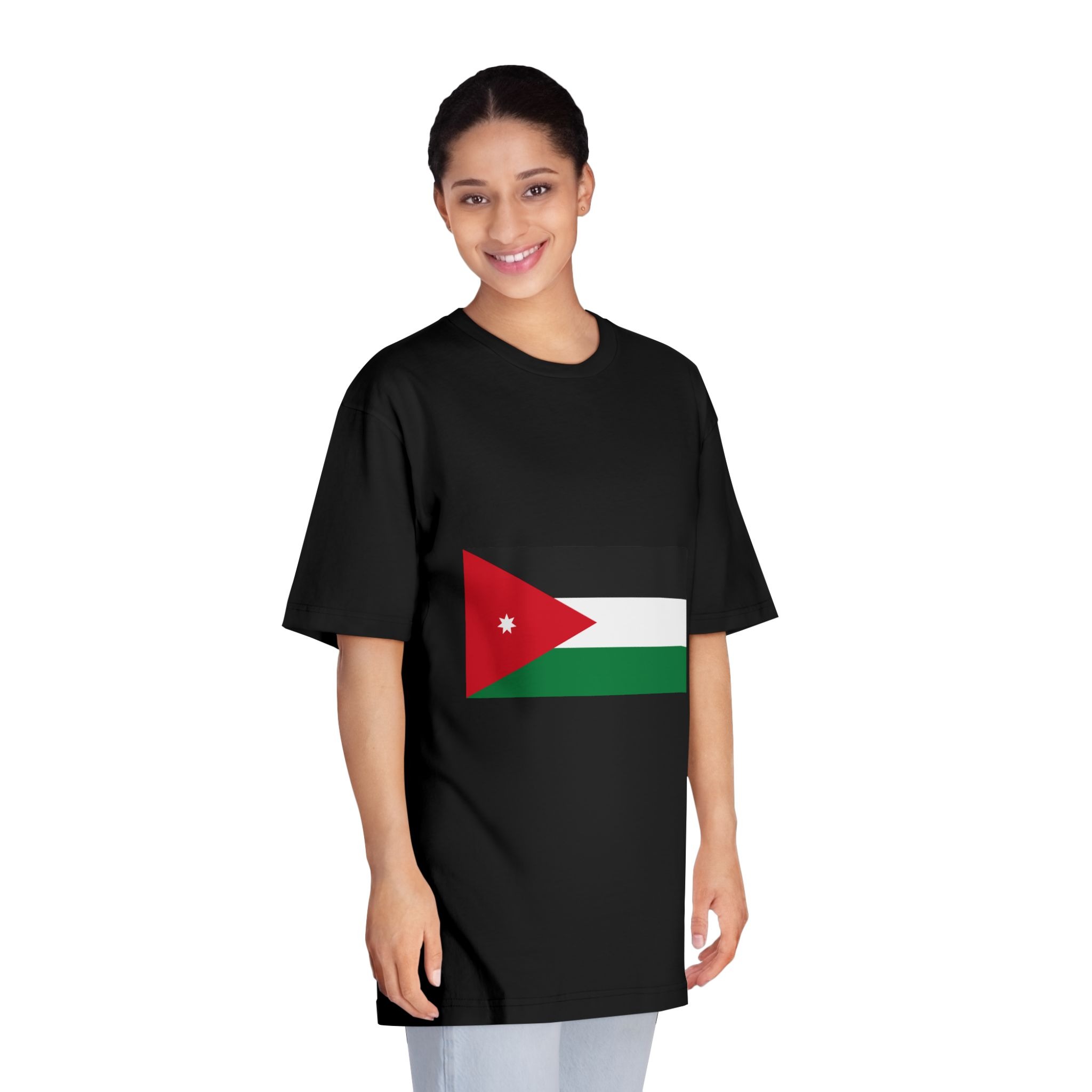Flag of Jordan Unisex Classic Crewneck T Shirt - Image 7