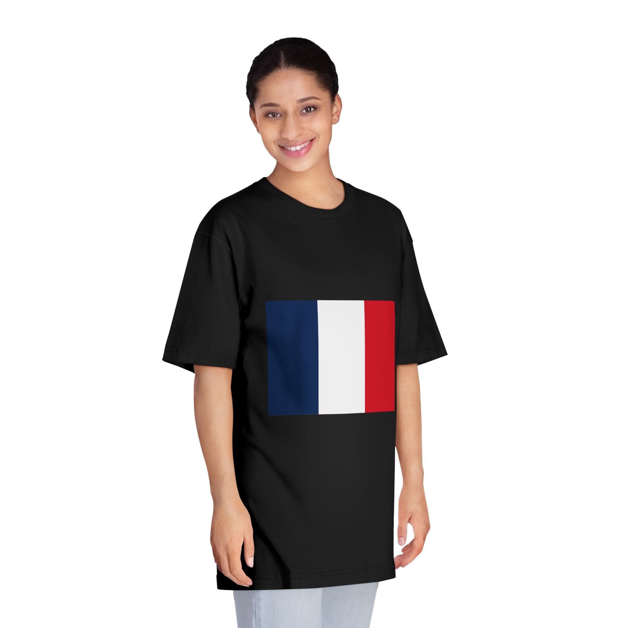 Flag of France Unisex Classic Crewneck T Shirt - Image 7