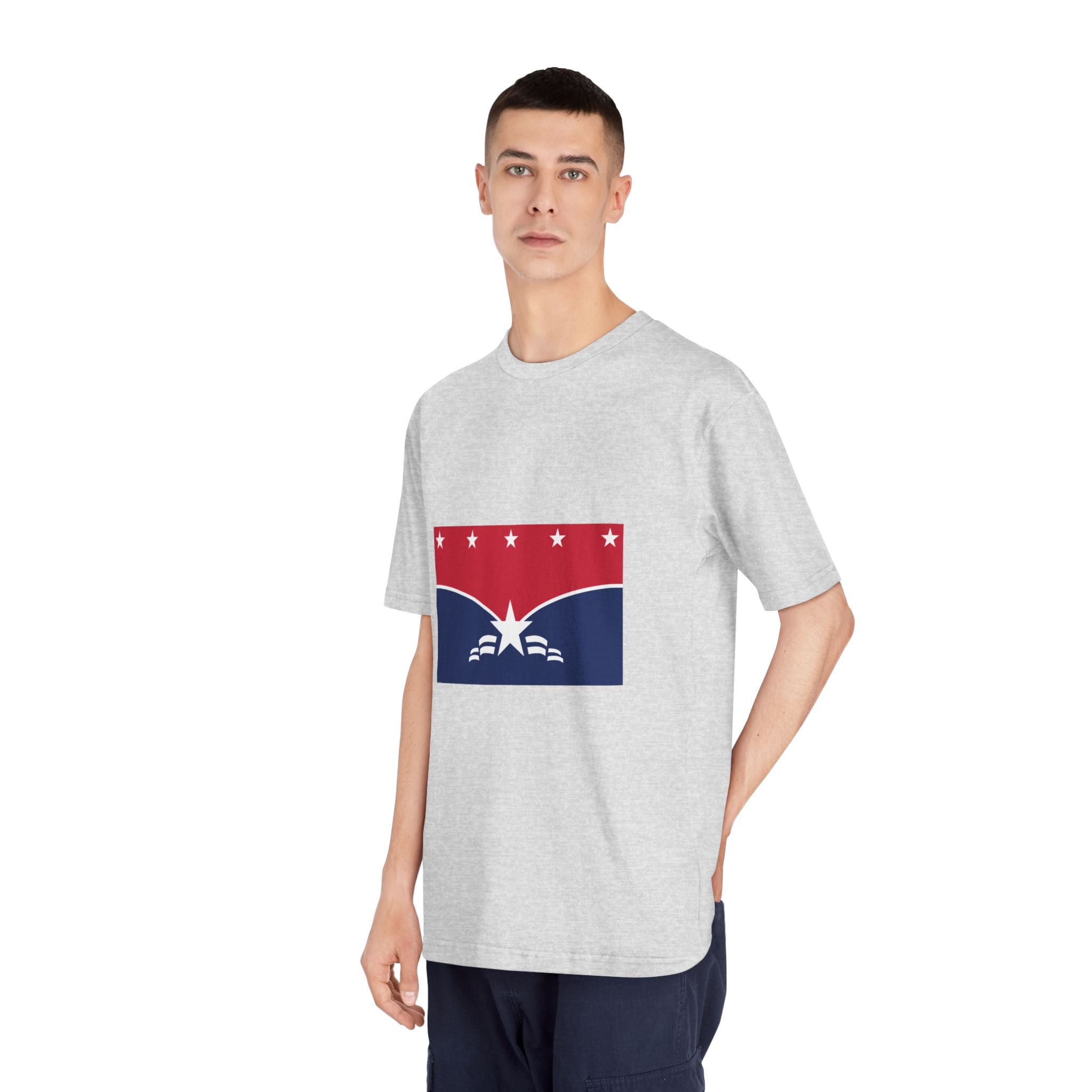 Flag of Lawrence, Indiana Unisex Classic Crewneck T Shirt - Image 16