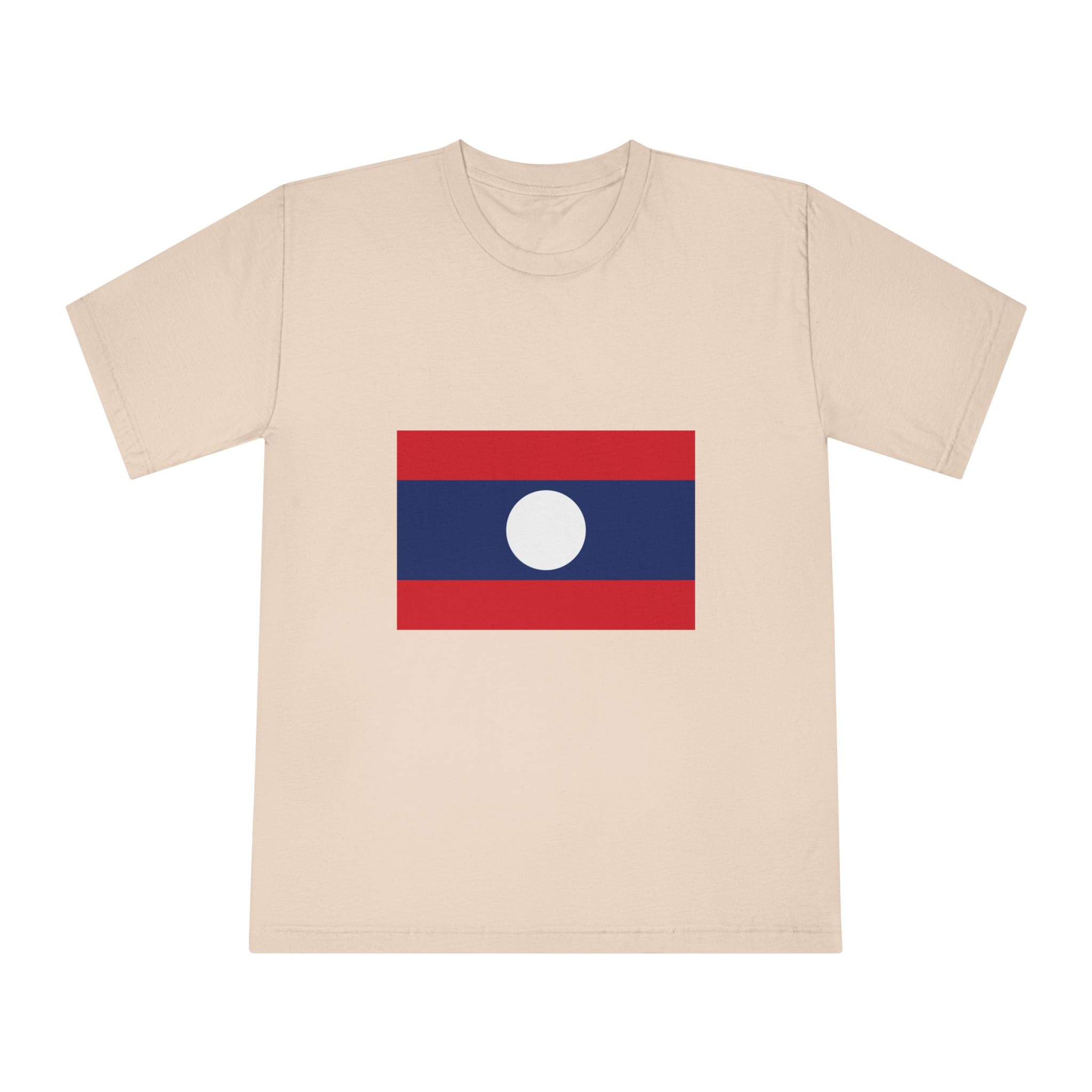Flag of Laos Unisex Classic Crewneck T Shirt - Image 9