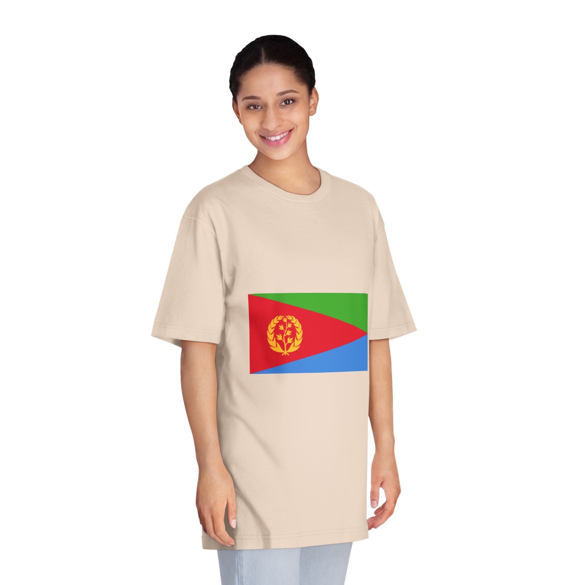 Flag of Eritrea Unisex Classic Crewneck T Shirt - Image 11