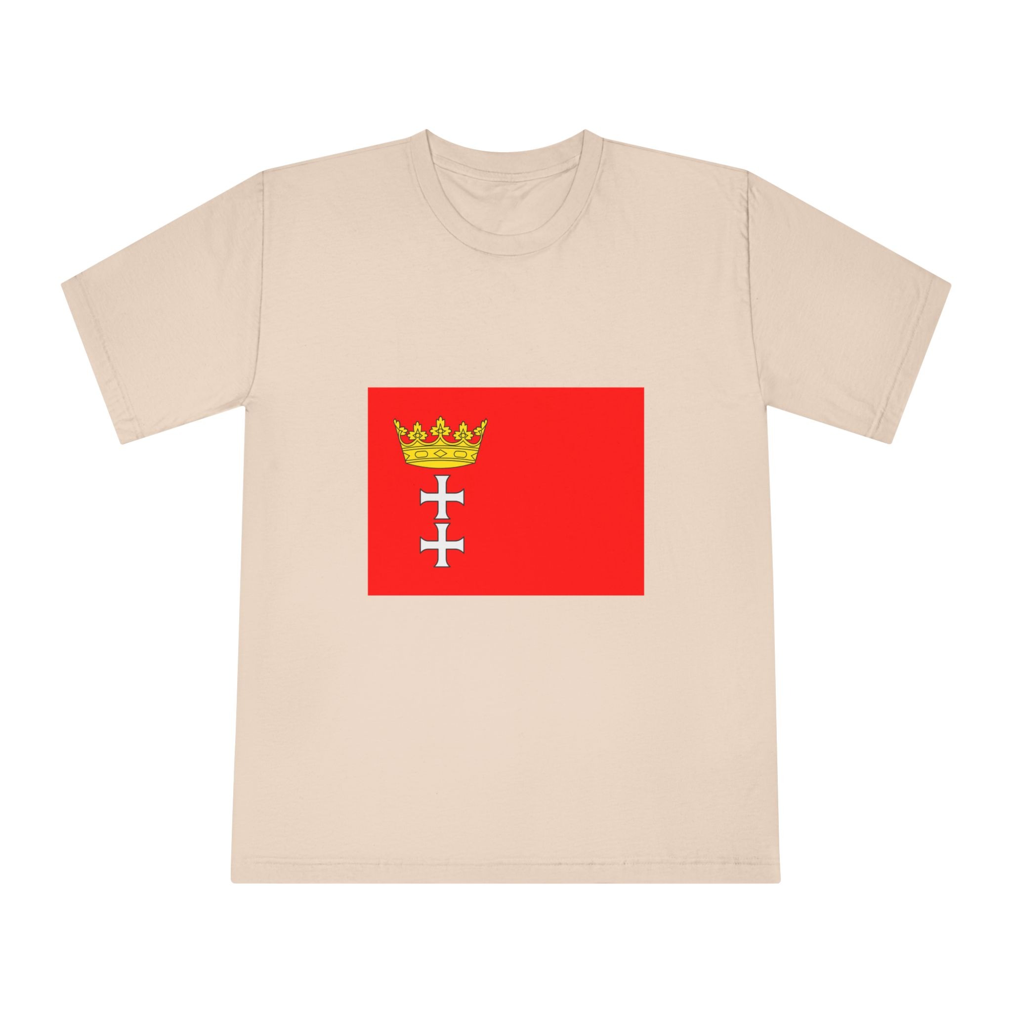 Flag of Gdansk Unisex Classic Crewneck T Shirt - Image 9