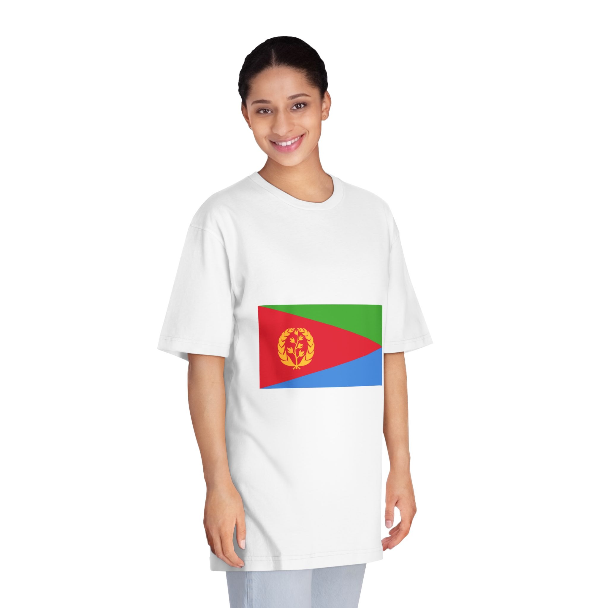 Flag of Eritrea Unisex Classic Crewneck T Shirt - Image 3