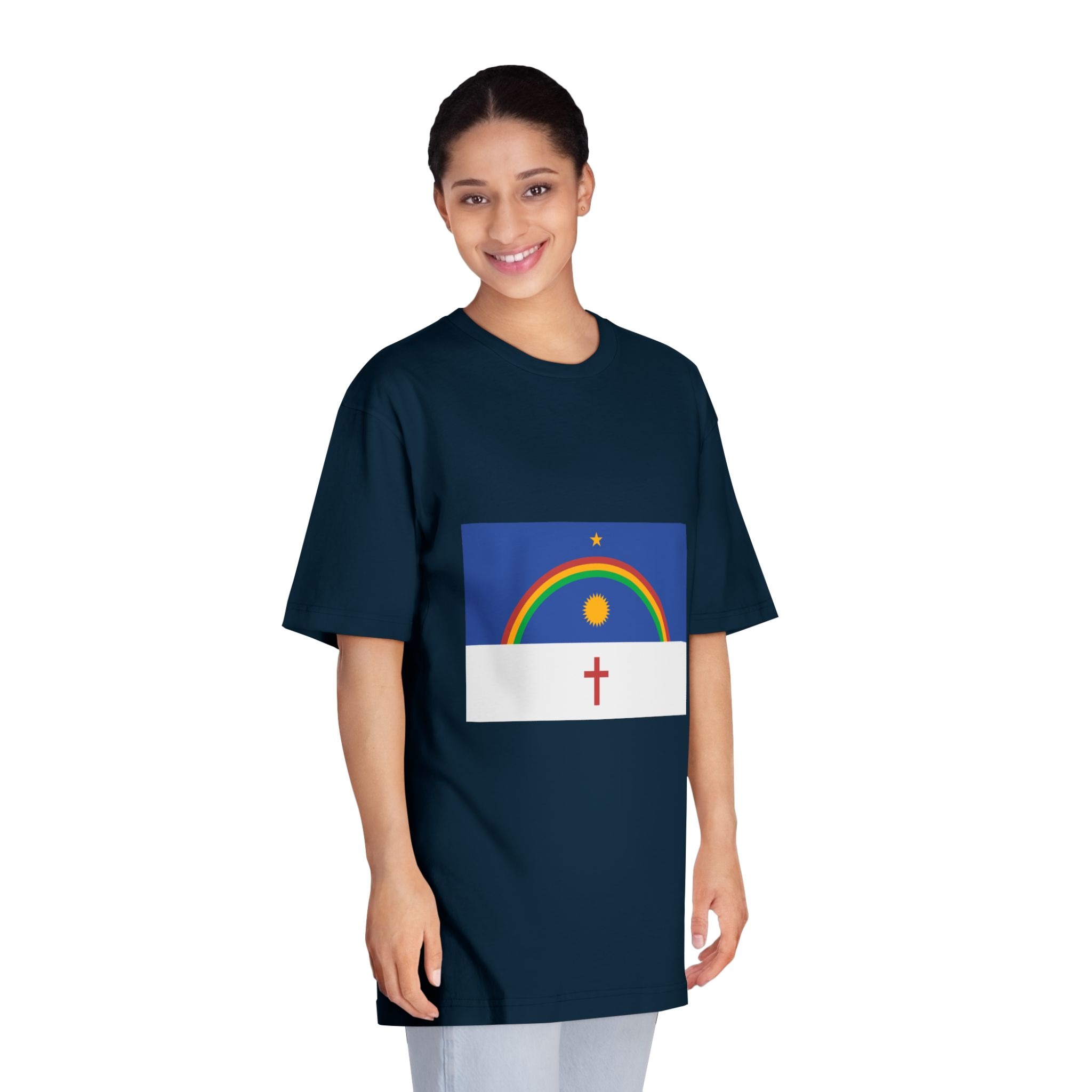 Bandeira de Pernambuco Unisex Classic Crewneck T Shirt - Image 19